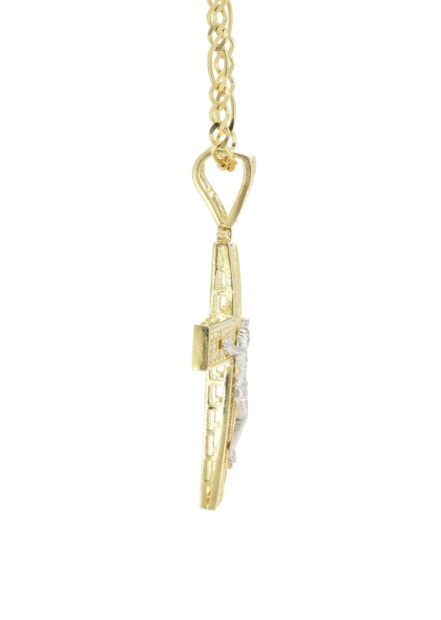 Manufacturer 1 10K Yellow Gold Cross /Crucifix Necklace | Appx. 9.8 Grams