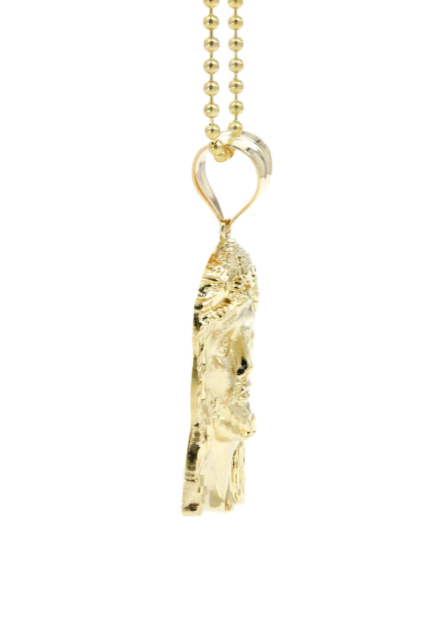 Manufacturer 1 10K Yellow Gold Dog Tag Jesus Piece Chain | Appx. 8.2 Grams