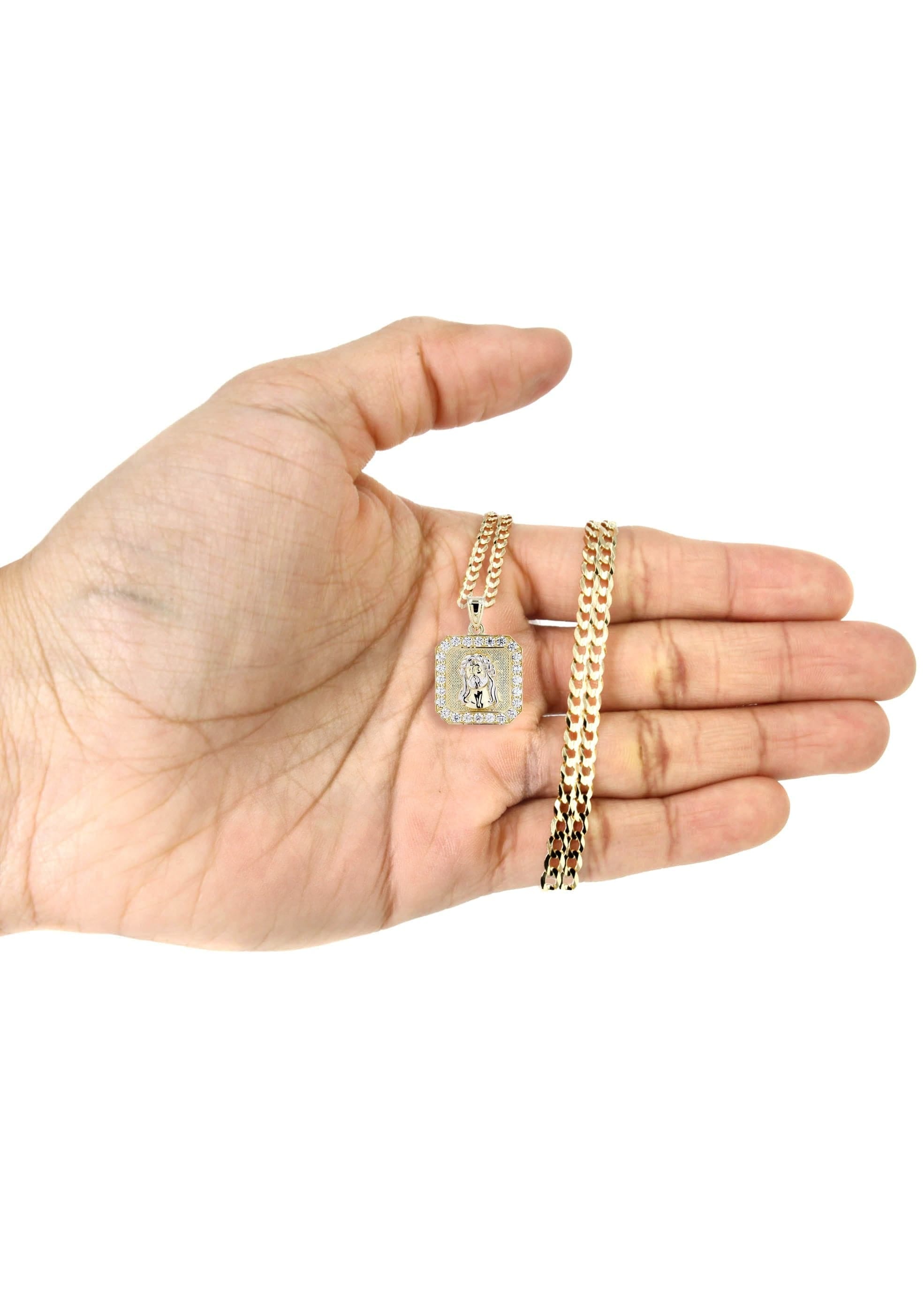 Manufacturer 0 10K Yellow Gold Box Jesus Piece Chain | Appx. 7.1 Grams