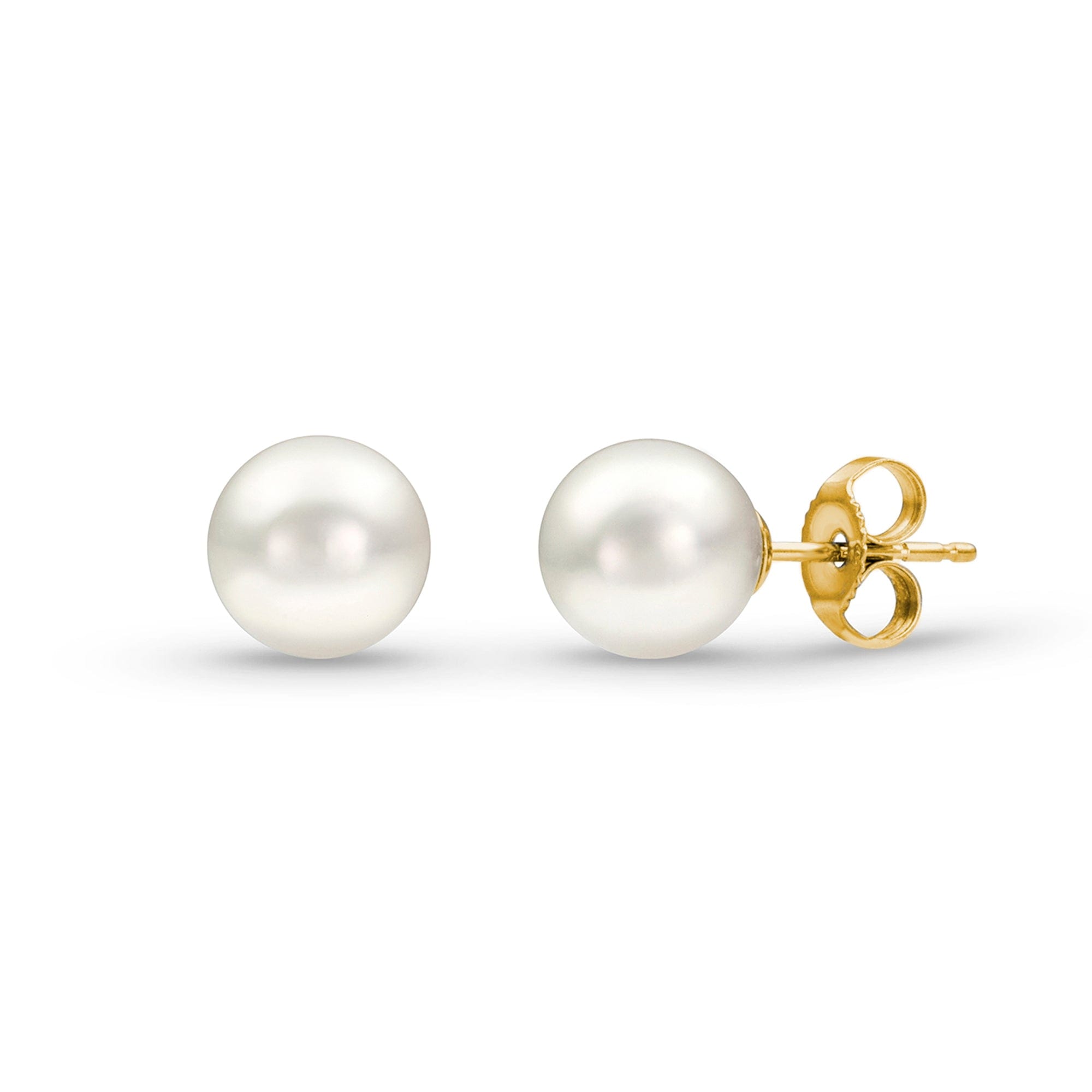 Sabel Collection 14K Yellow Gold Pearl Stud Earrings