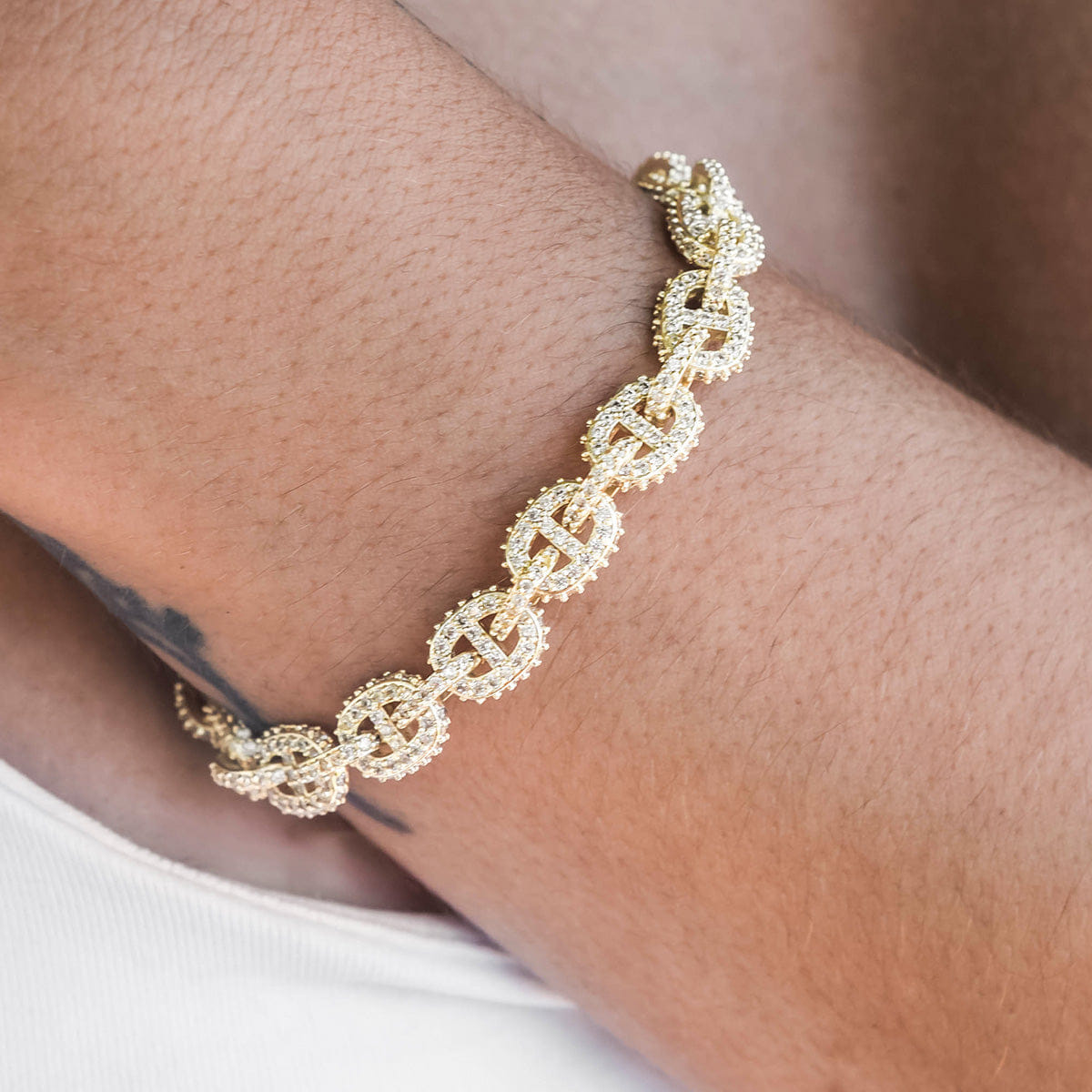 GLD Women Micro Valentina Necklace + Bracelet Bundle in Yellow Gold