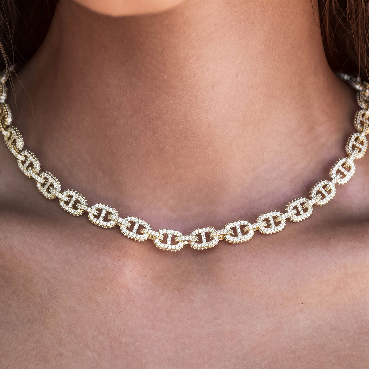 GLD Women Micro Valentina Necklace + Bracelet Bundle in Yellow Gold