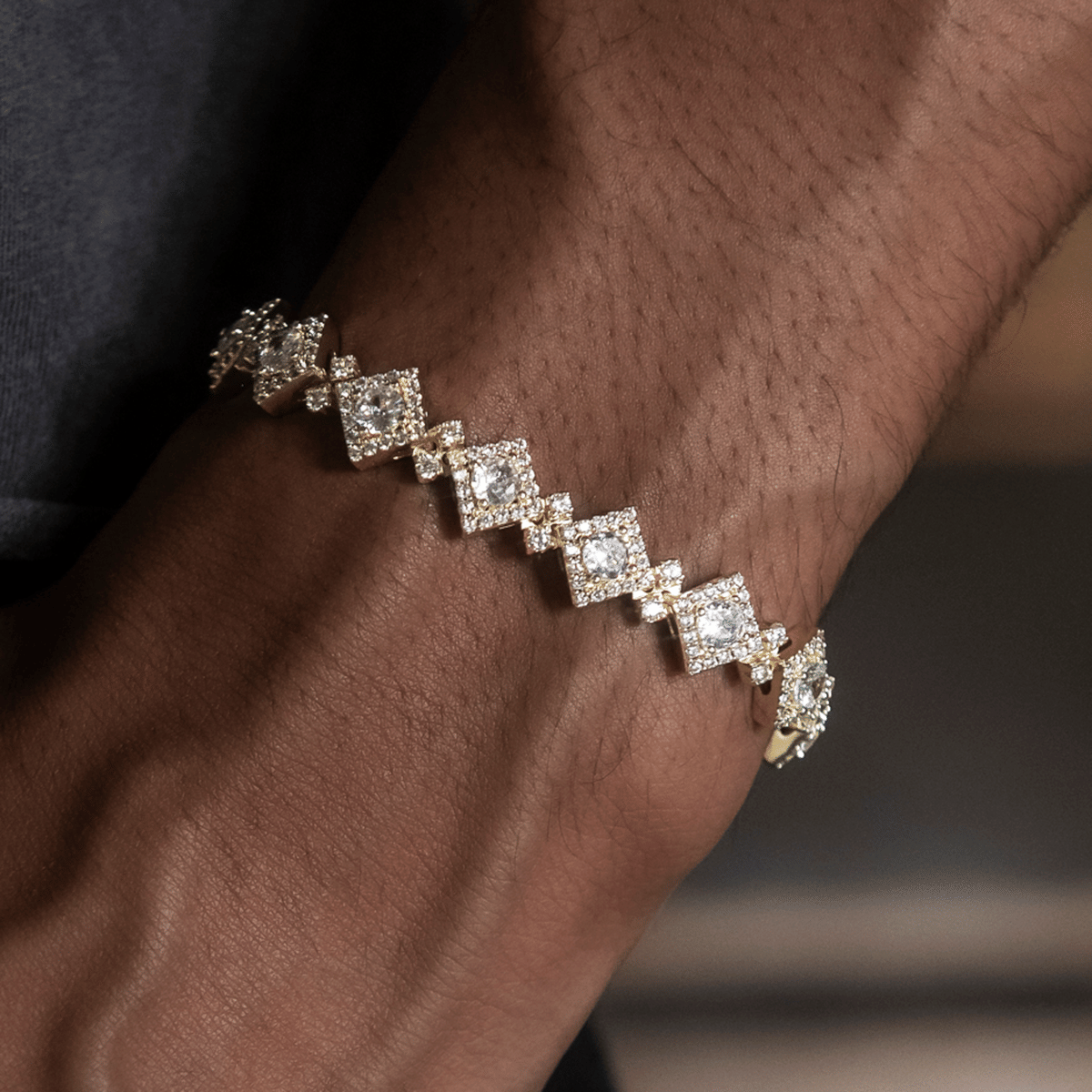 GLD Men Cloister Link Chain + Bracelet Bundle in Yellow Gold