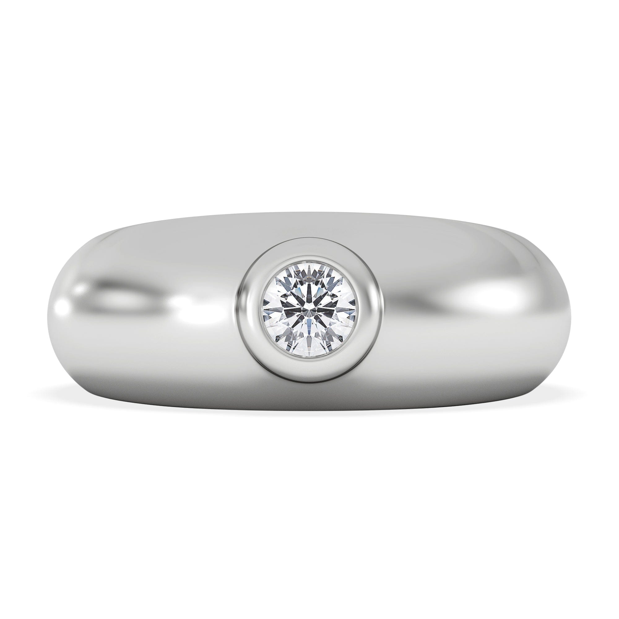 Diamond Lab Diamond Signet Ring 0.25ct in 925 Silver H/SI