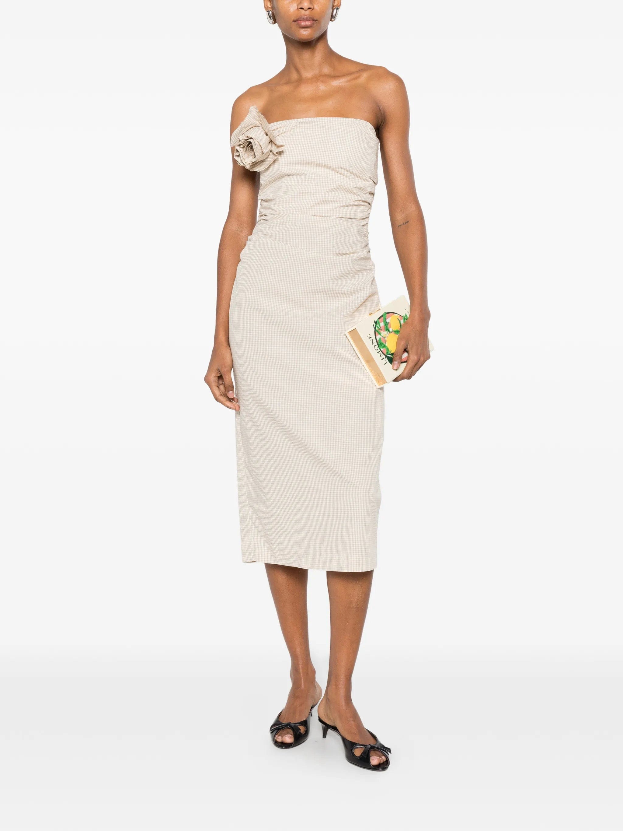 Bernadette Vera flower - brooch midi dress