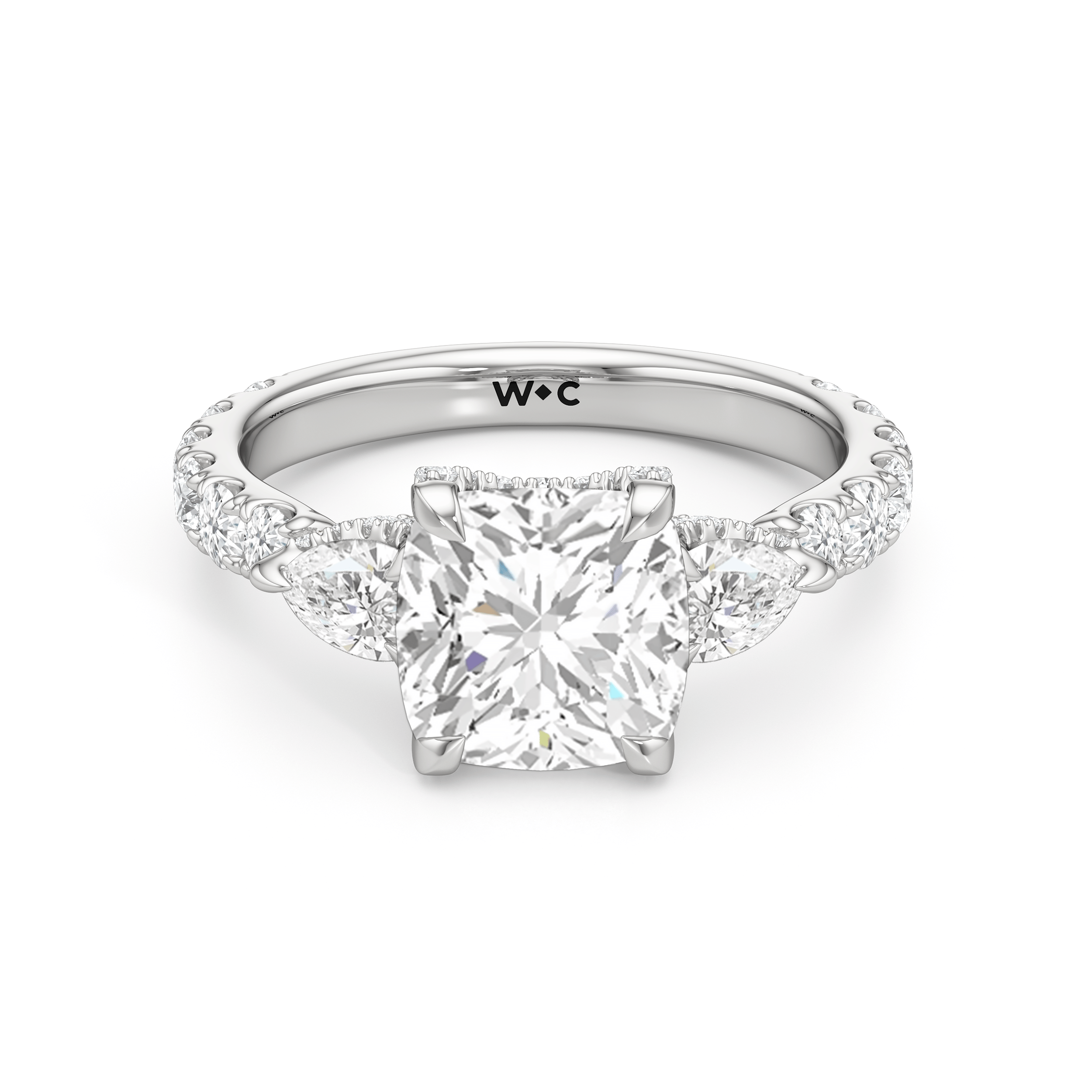 RING Elan Pear Engagement Ring - Home Preview