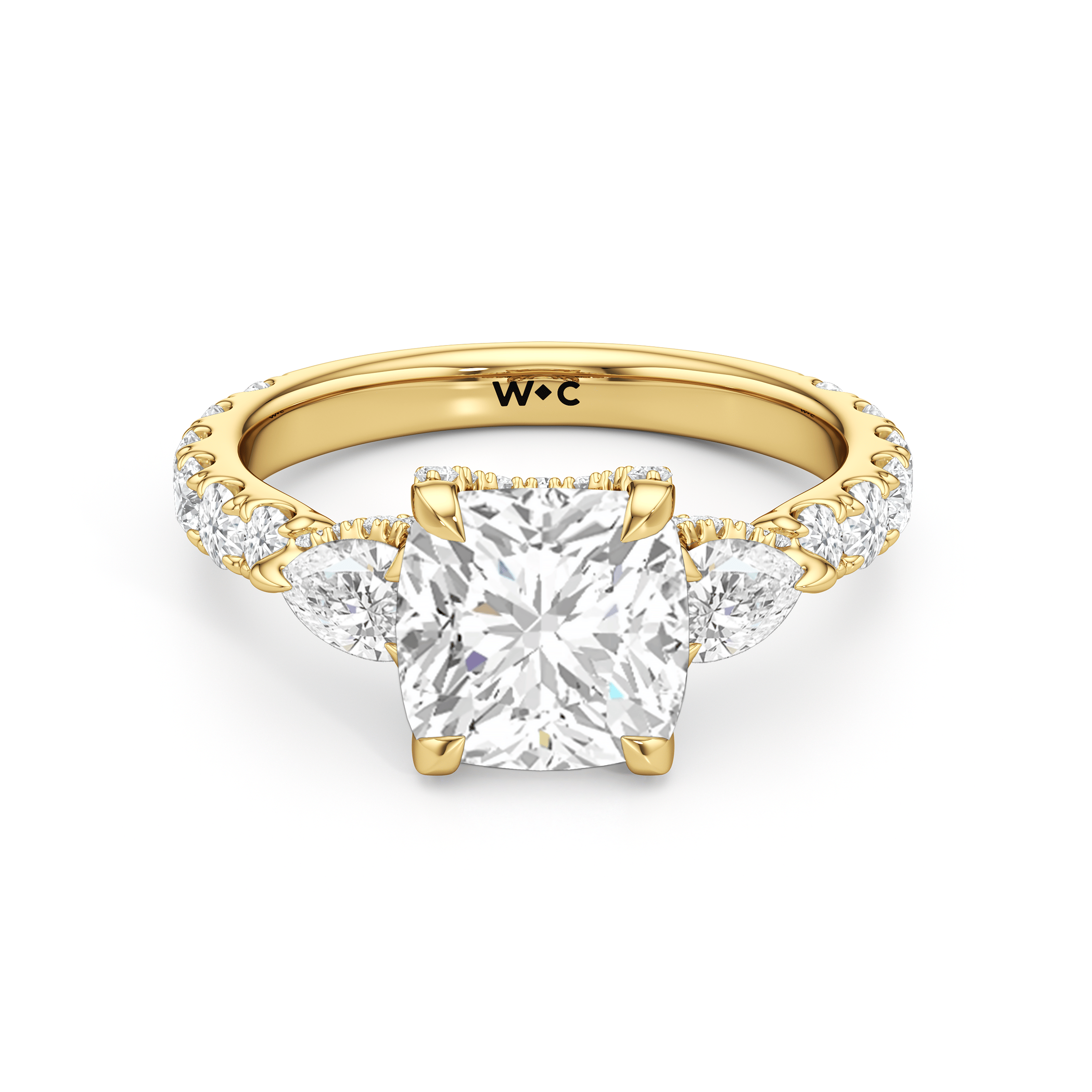 RING Elan Pear Engagement Ring - Home Preview