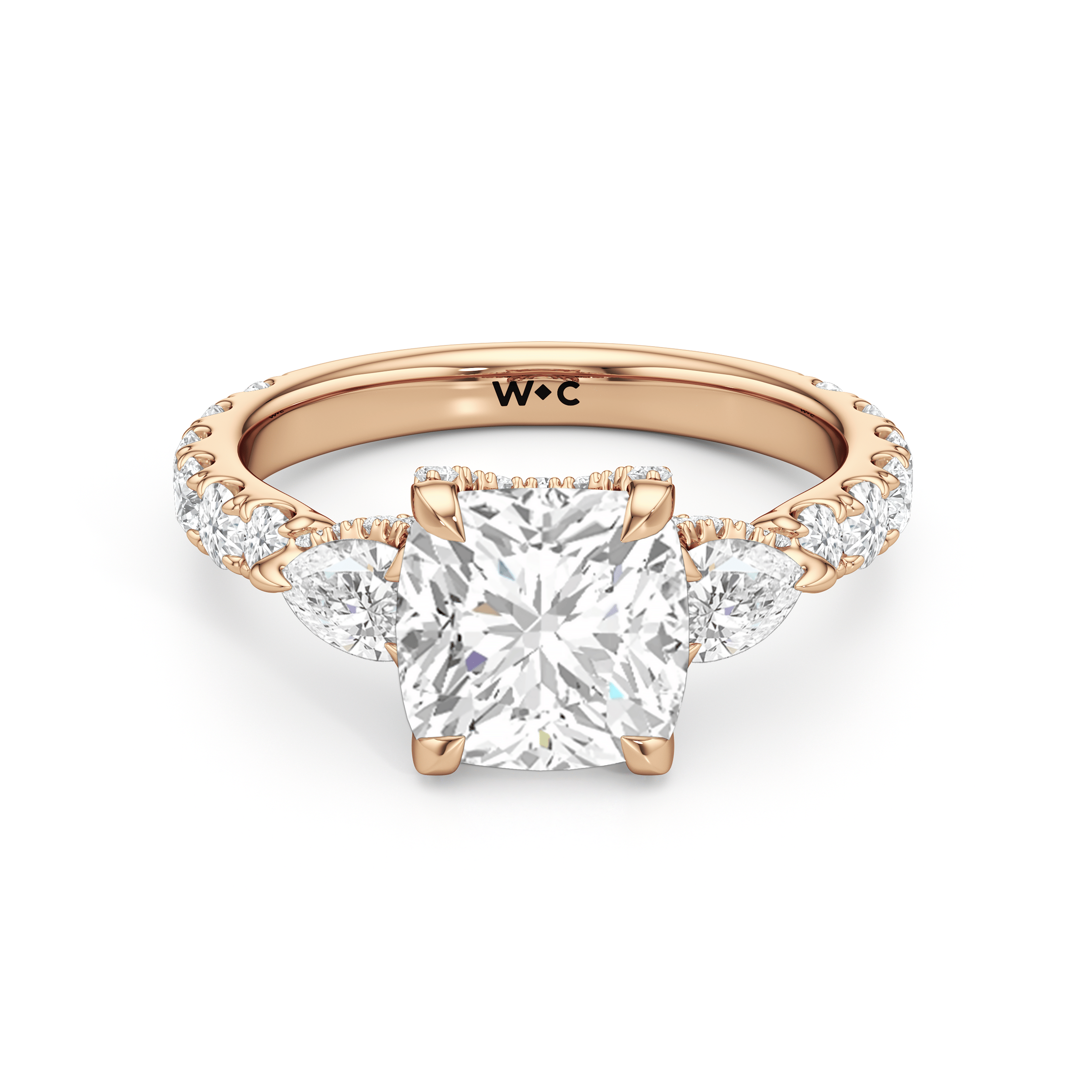 RING Elan Pear Engagement Ring - Home Preview