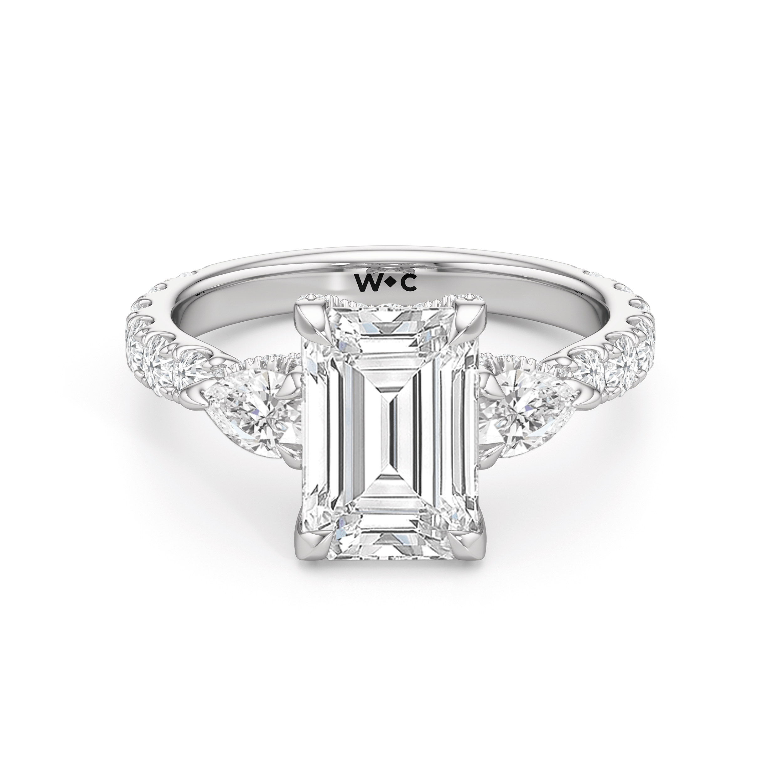 RING Elan Pear Engagement Ring - Home Preview