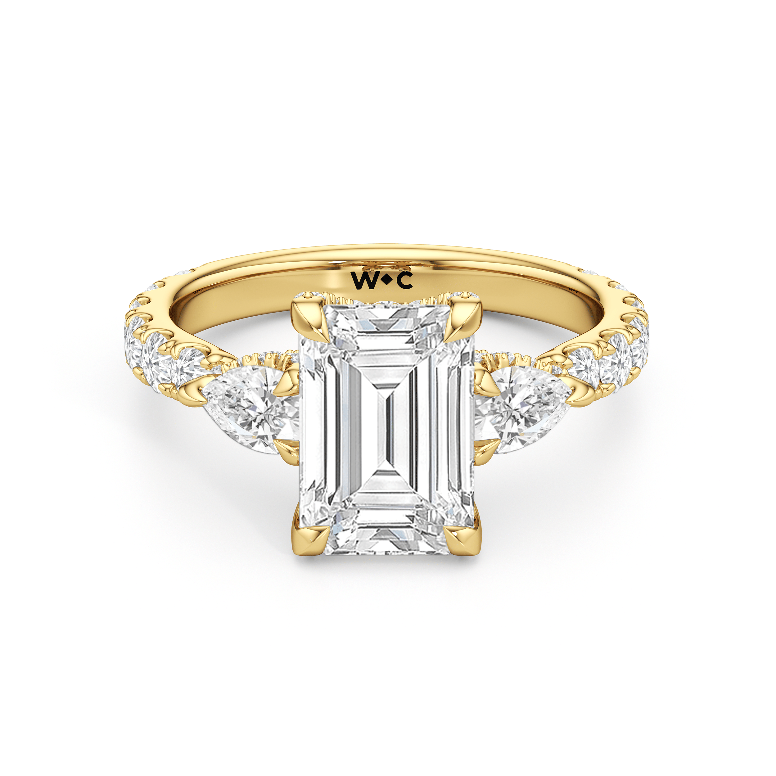 RING Elan Pear Engagement Ring - Home Preview