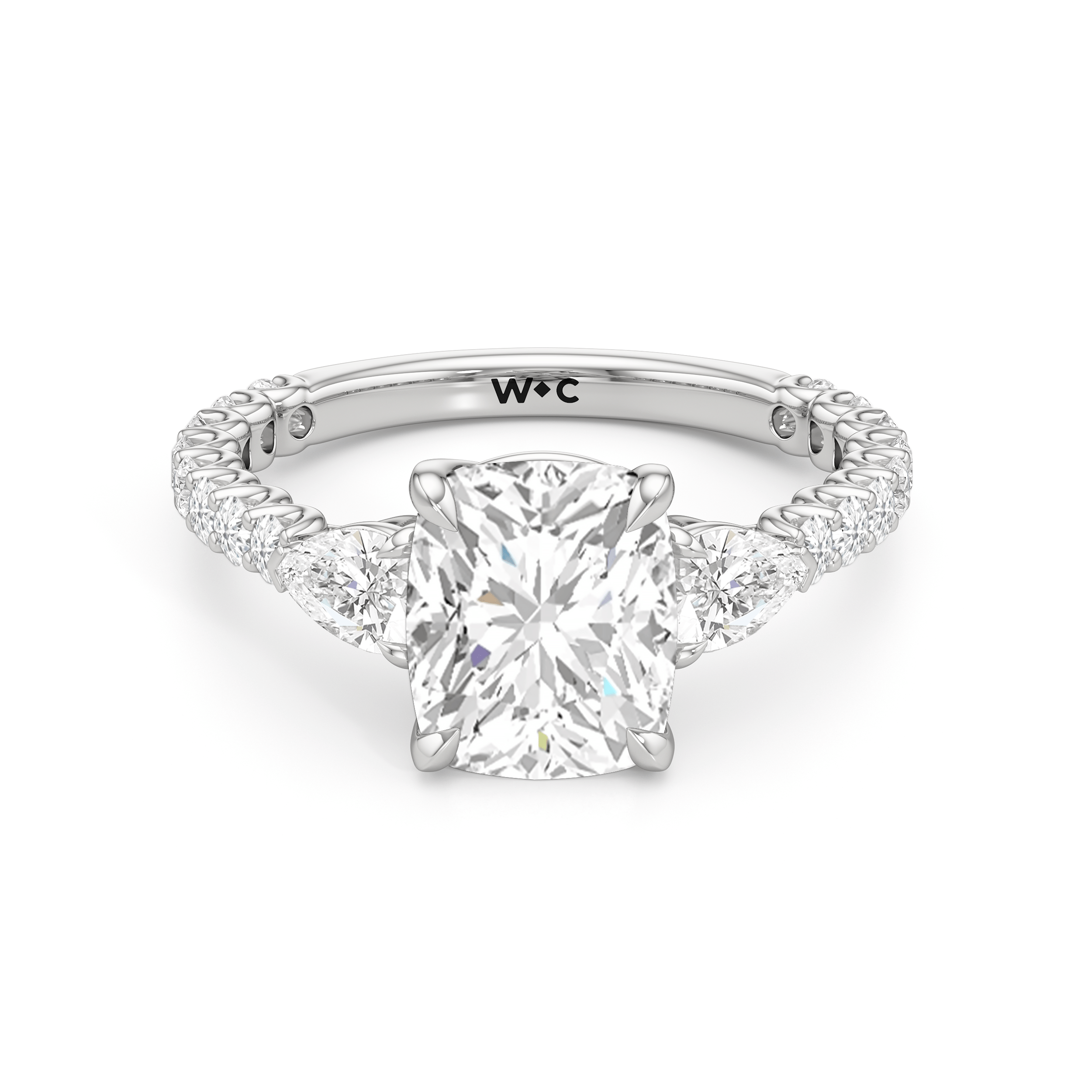 RING Arc Pear Engagement Ring - Home Preview