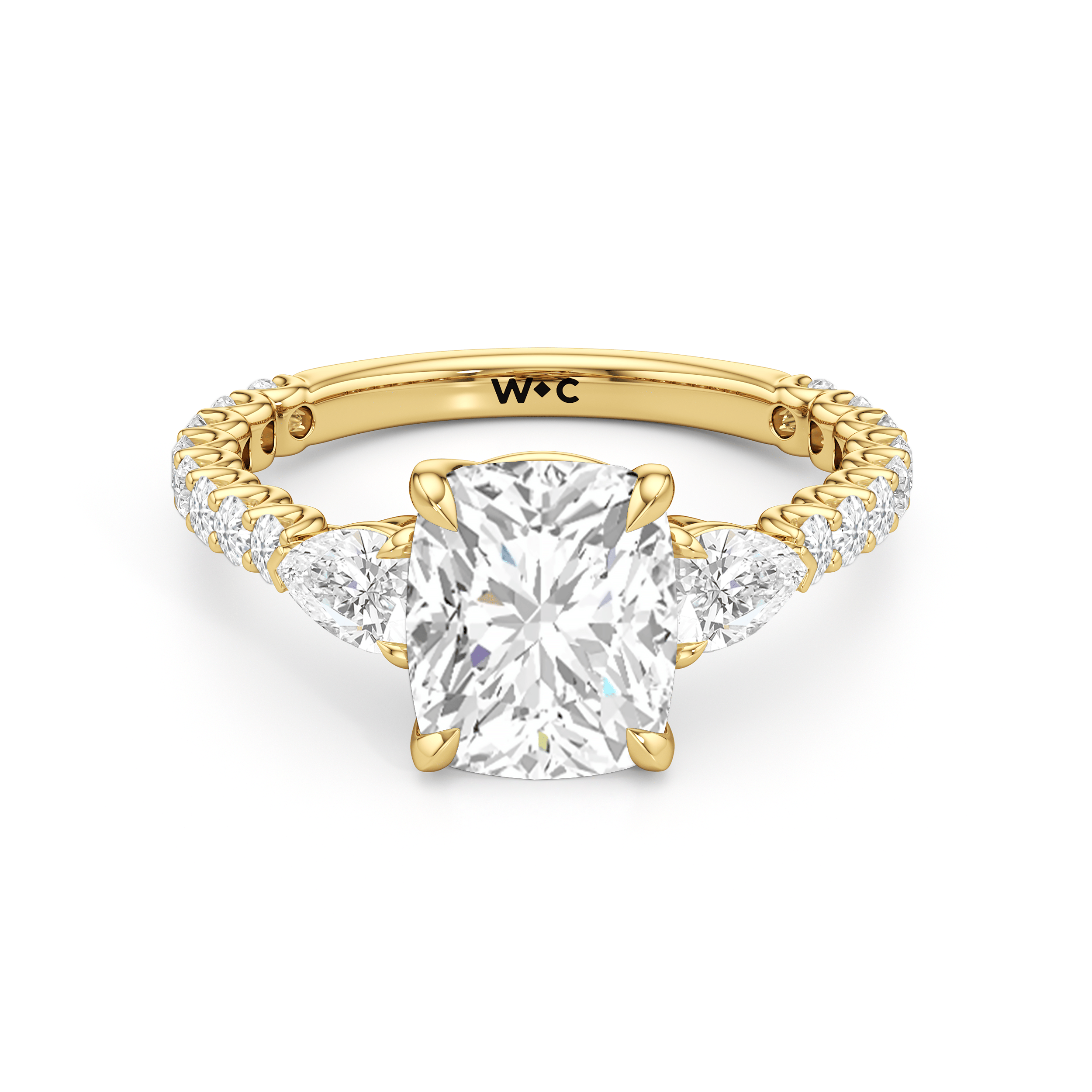 RING Arc Pear Engagement Ring - Home Preview