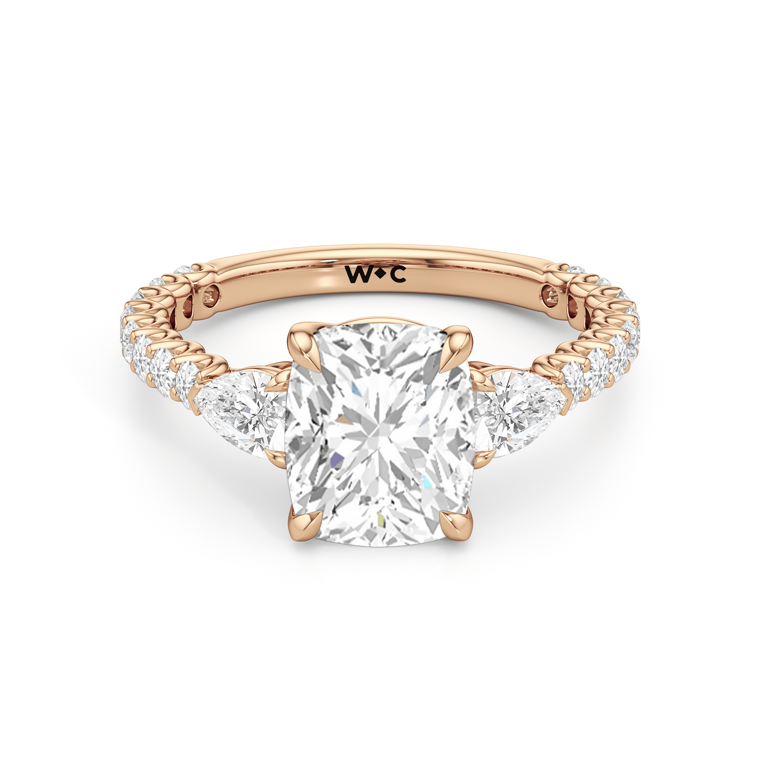 RING Arc Pear Engagement Ring - Home Preview