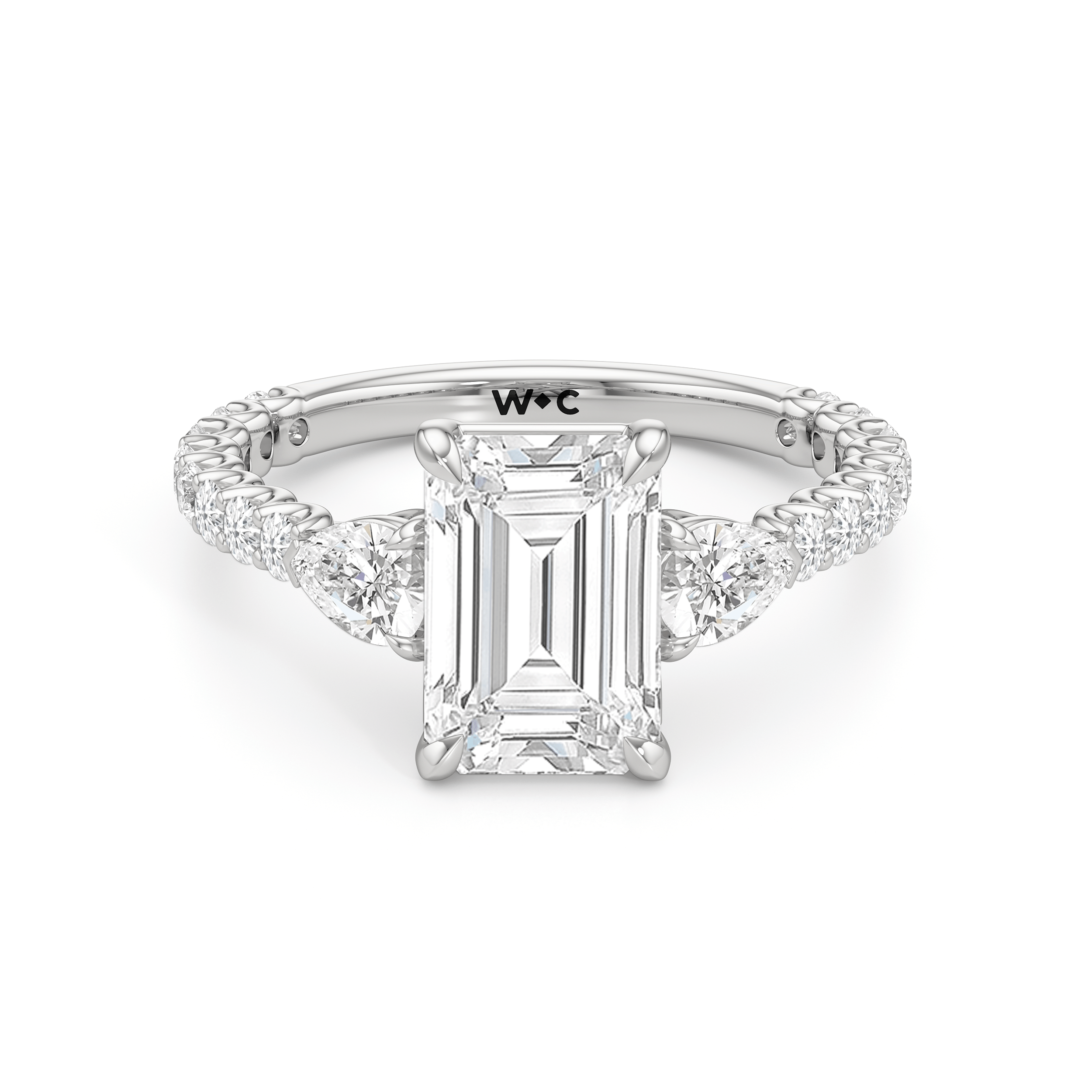 RING Arc Pear Engagement Ring - Home Preview
