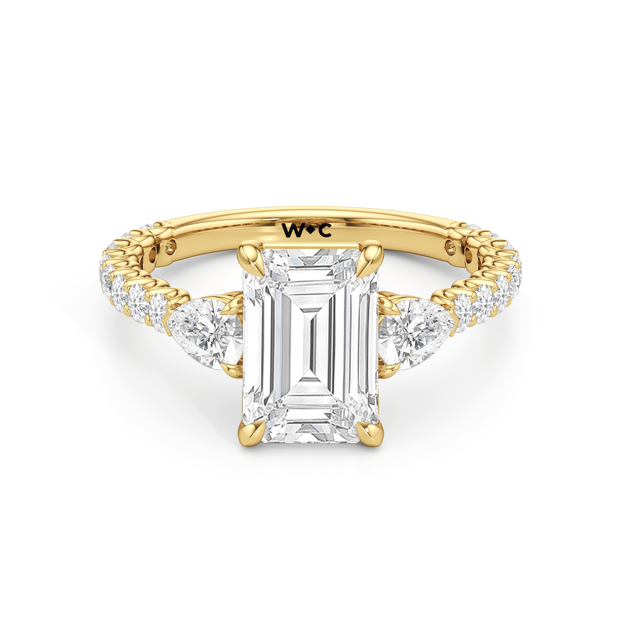 RING Arc Pear Engagement Ring - Home Preview
