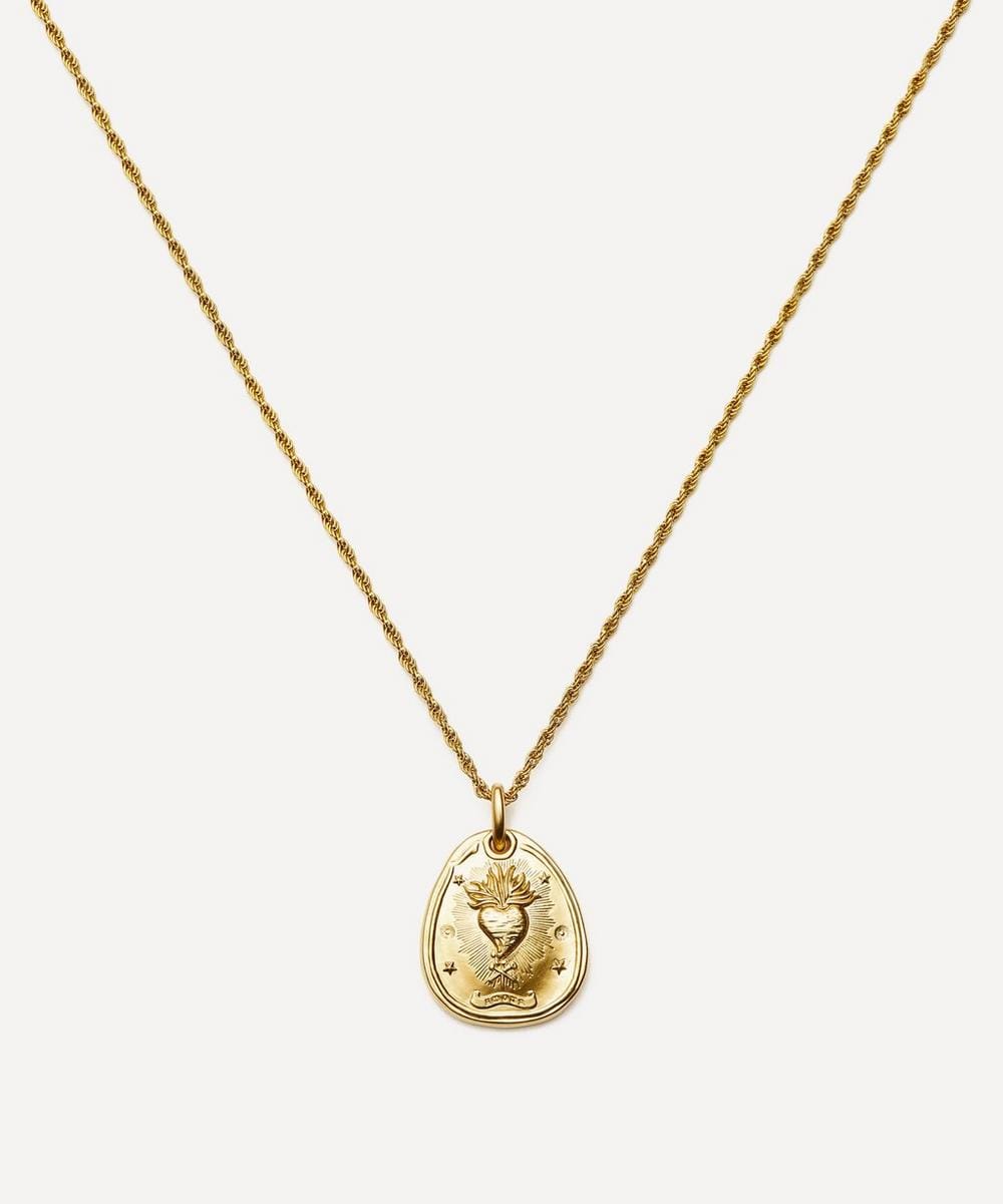 Missoma 18ct Gold Plated Heart Talisman Necklace