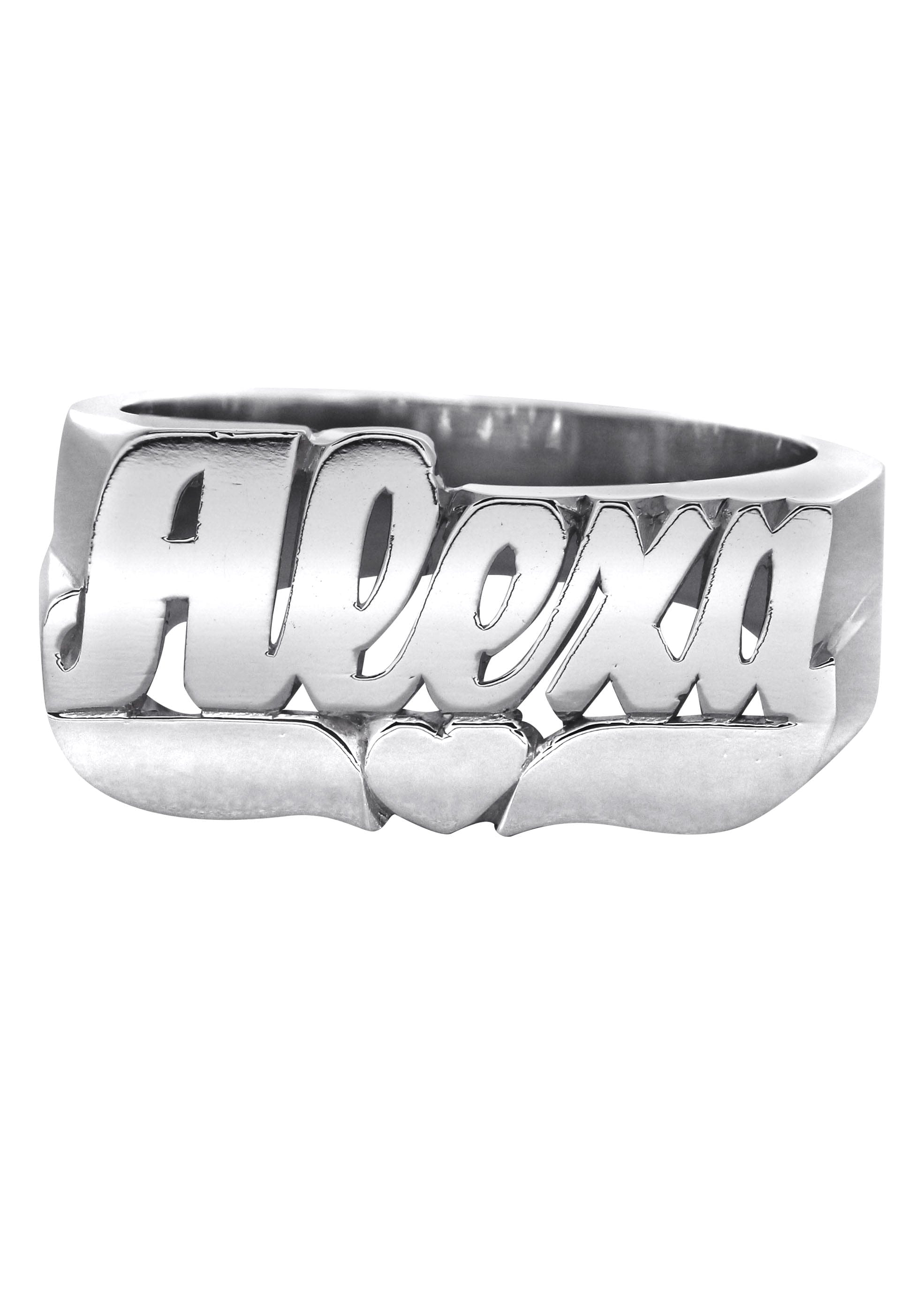 Manufacturer 16 14K White Gold Name Ring | Appx. 9 Grams