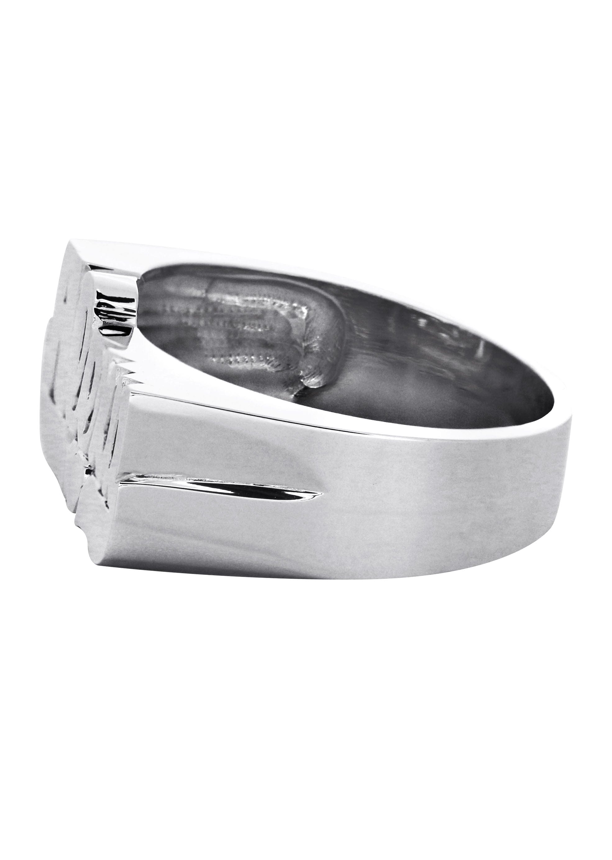 Manufacturer 16 14K White Gold Name Ring | Appx. 9 Grams