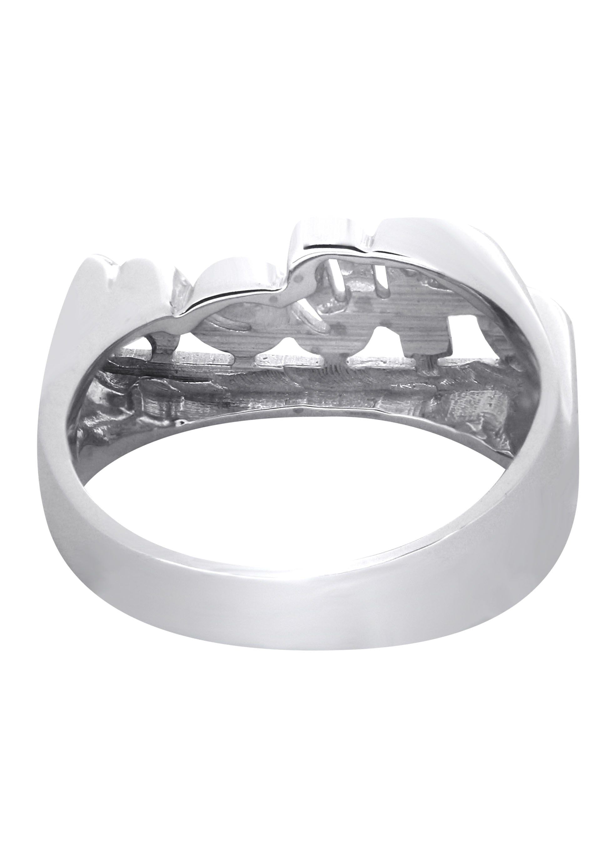 Manufacturer 16 14K Diamond White Gold Name Ring | Appx. 3.6 Grams