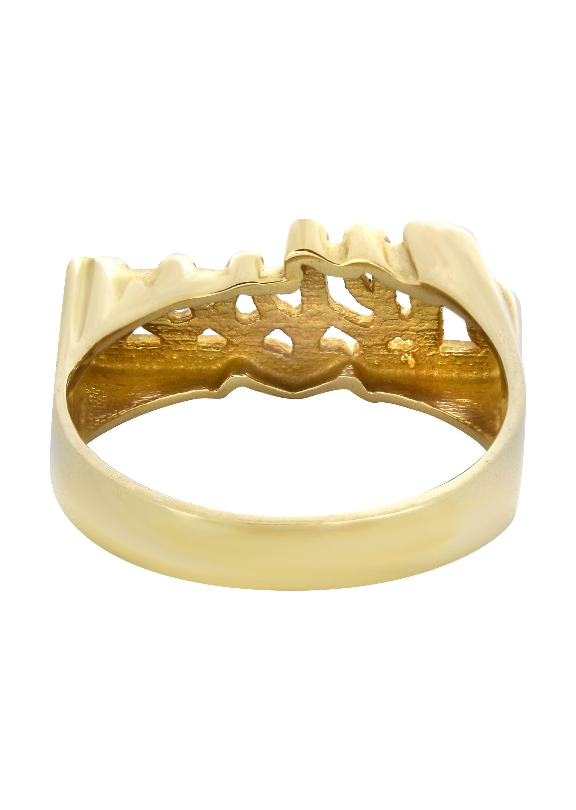 Manufacturer 16 14K Heart Script Gold Name Ring | Appx. 4 Grams