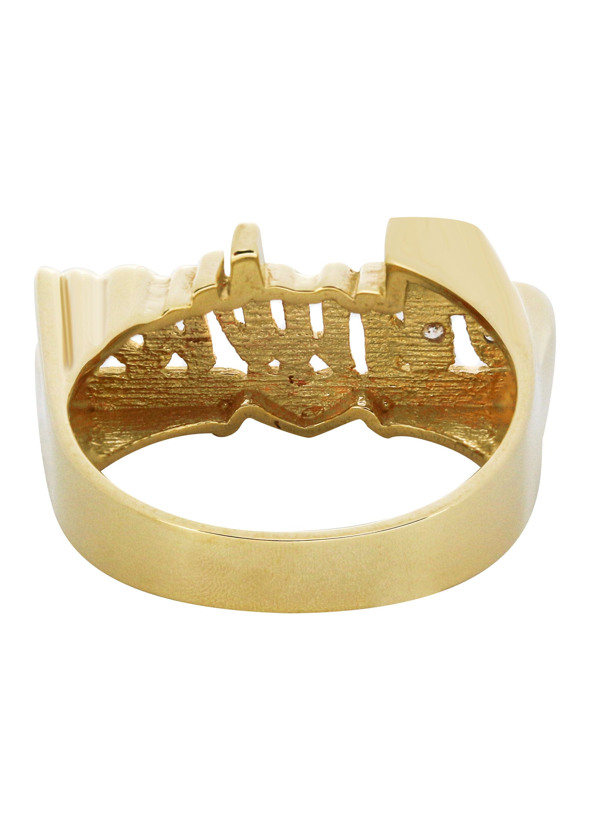 Manufacturer 16 14K Diamond Two Tone Gold Name Ring | Appx. 4.4 Grams