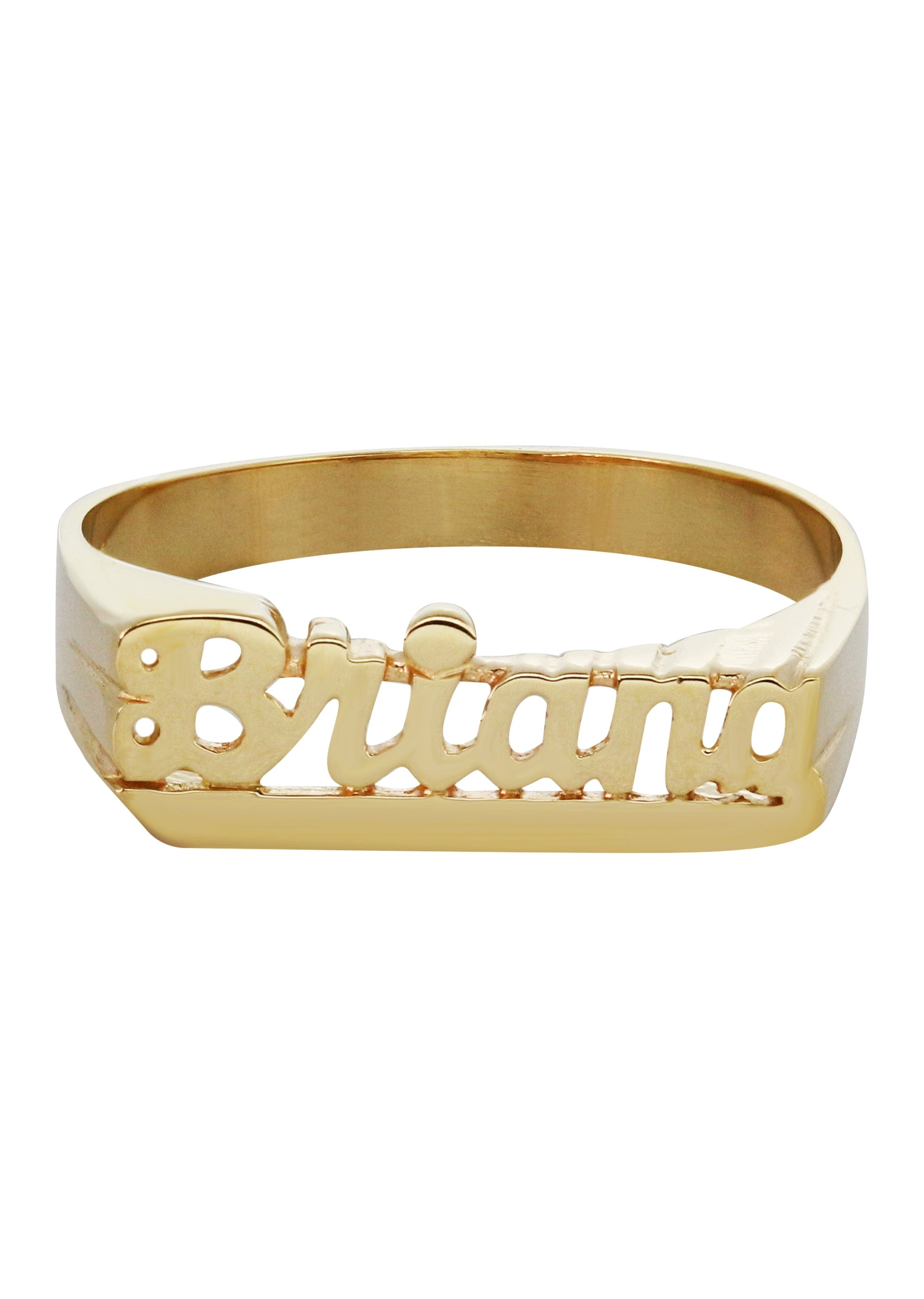 Manufacturer 16 14K Gold Script Name Ring | Appx. 2 Grams