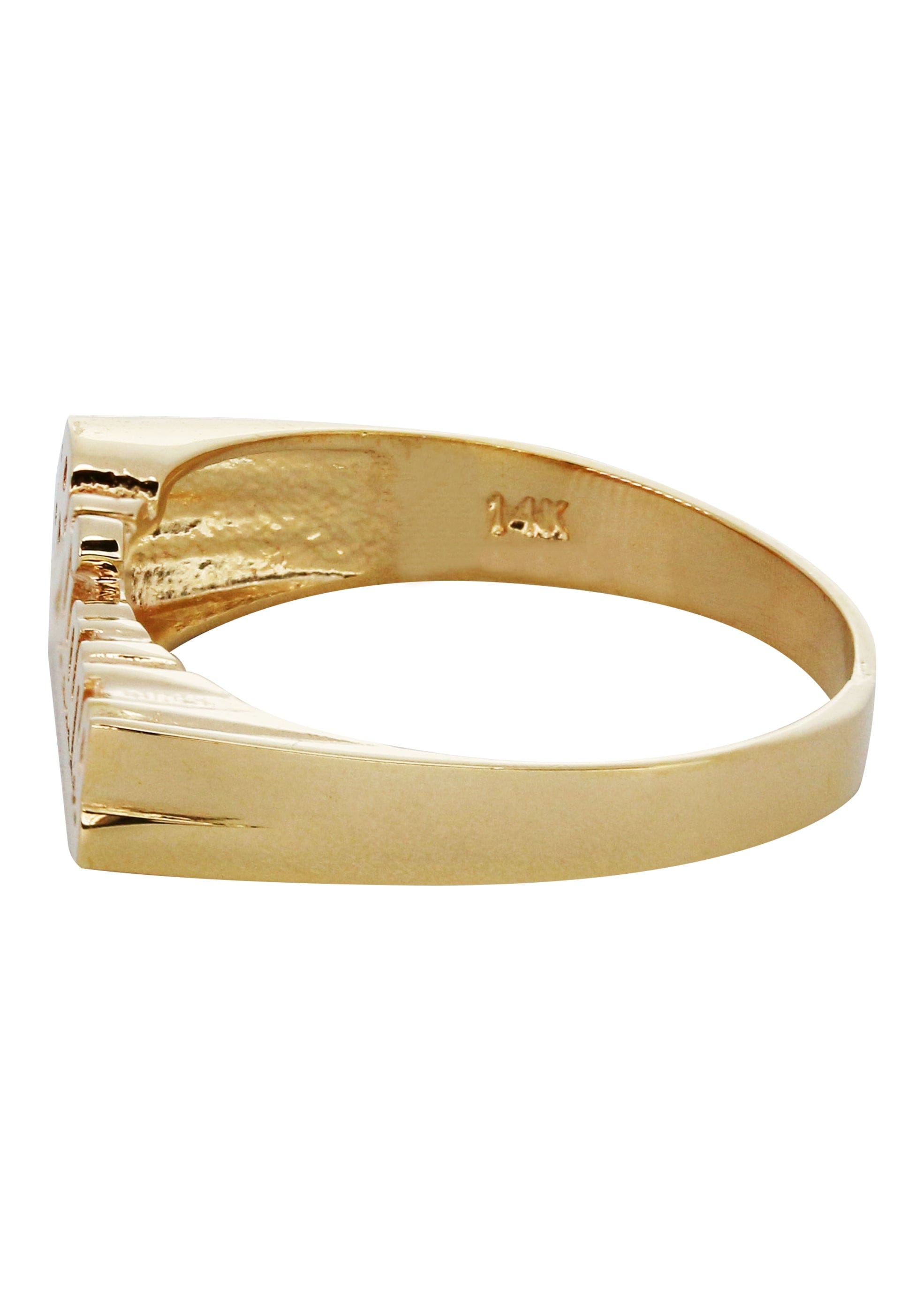 Manufacturer 16 14K Gold Script Name Ring | Appx. 2 Grams