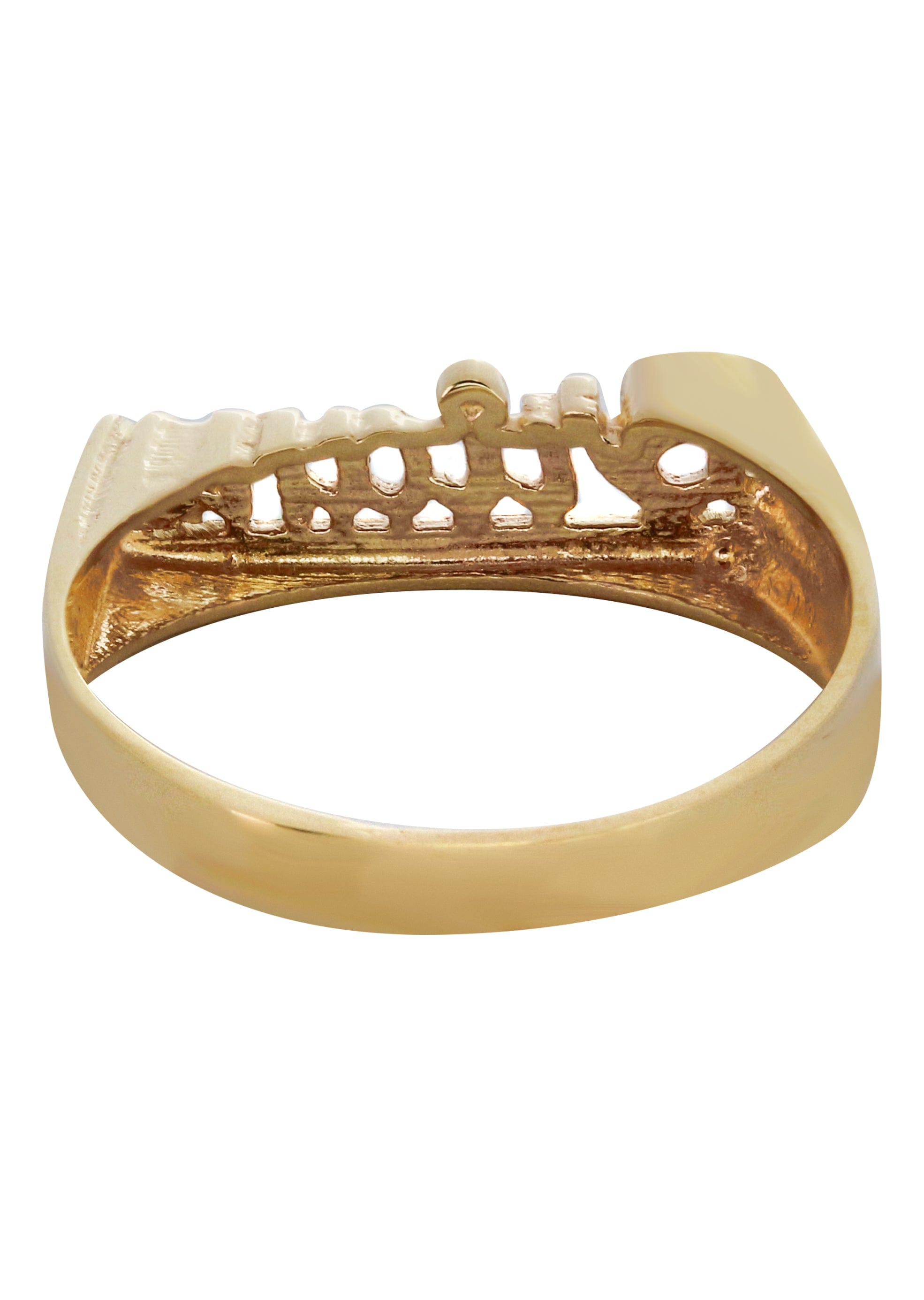 Manufacturer 16 14K Gold Script Name Ring | Appx. 2 Grams