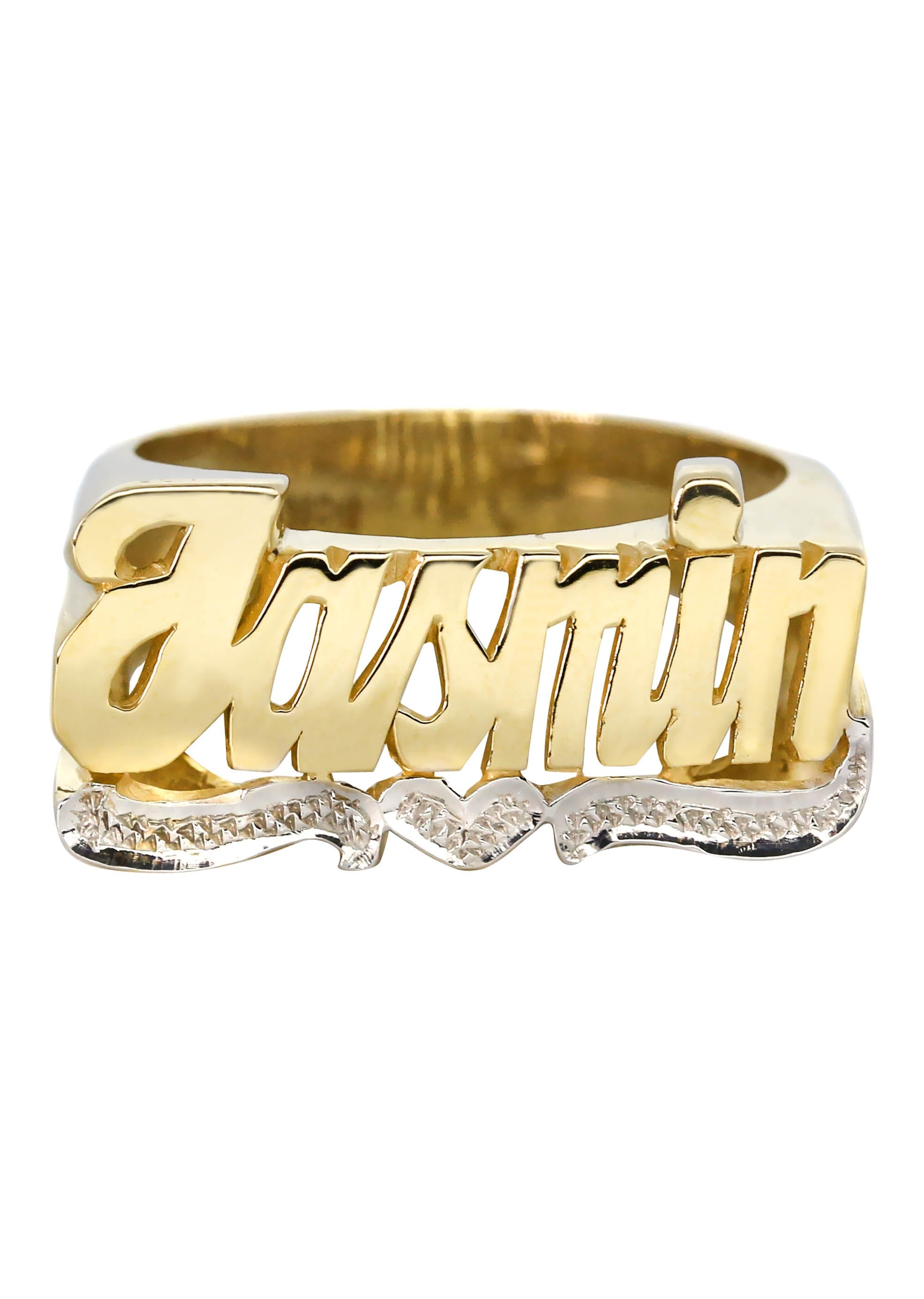 Manufacturer 16 14K Diamond Cut Gold Name Ring | Appx. 5 Grams
