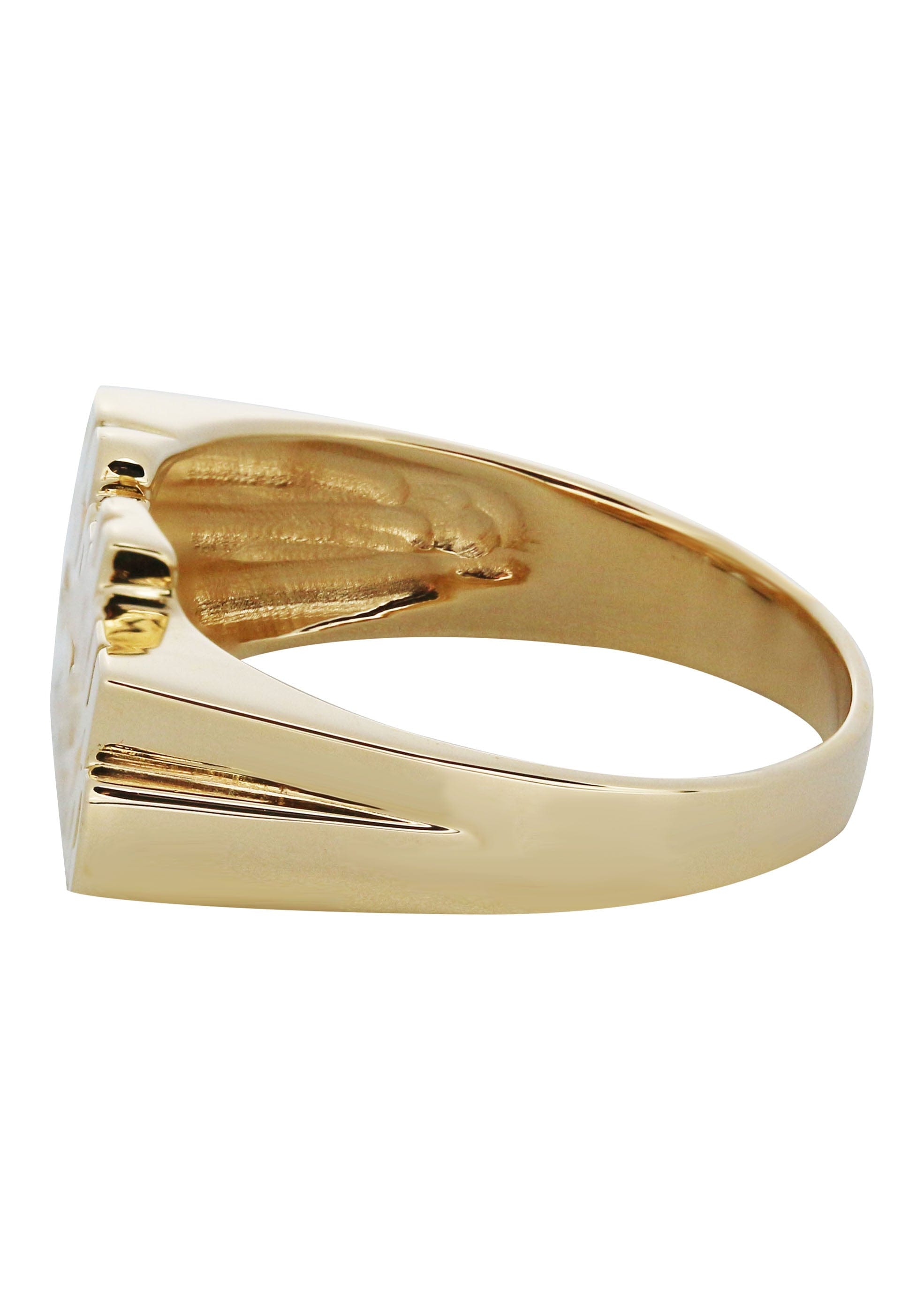 Manufacturer 16 14K Gold Script Name Ring | Appx. 3.4 Grams