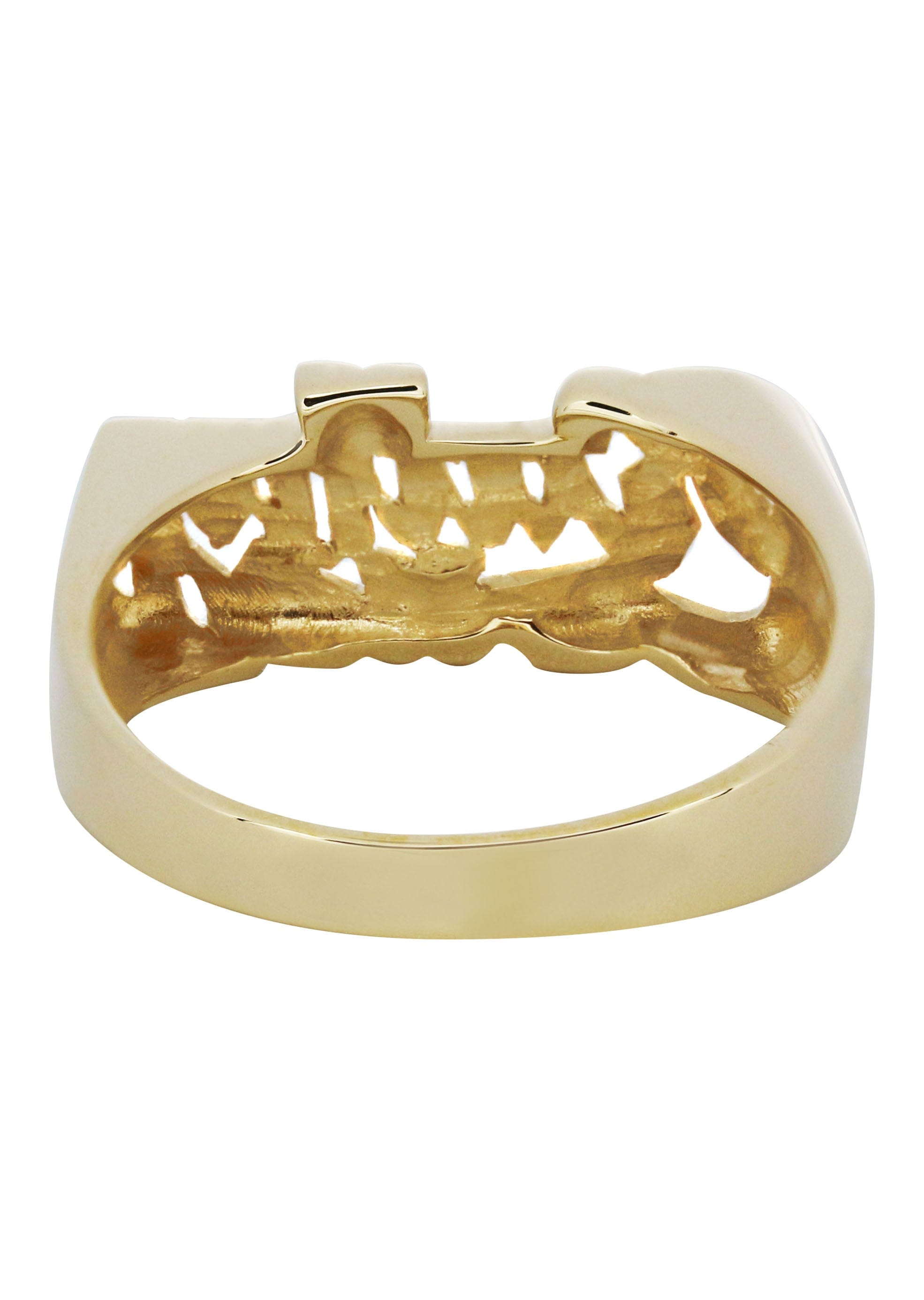 Manufacturer 16 14K Gold Script Name Ring | Appx. 3.4 Grams
