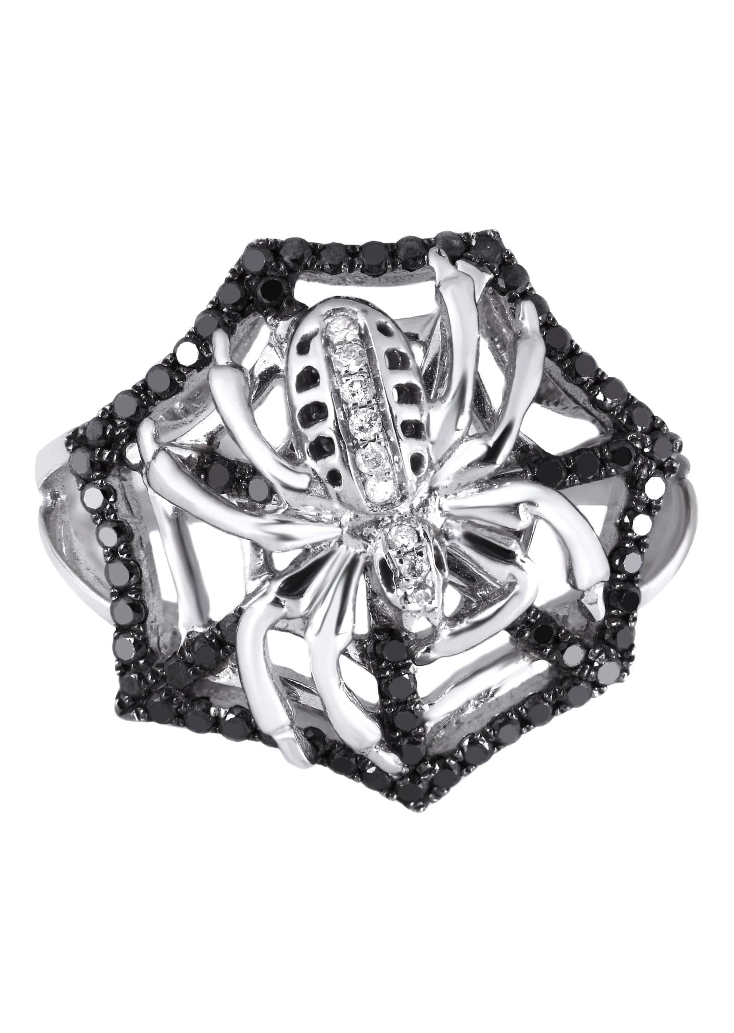 Manufacturer 8 14K Ladies Black Diamond Cocktail Ring | 0.46 Carats | 6.03 Grams