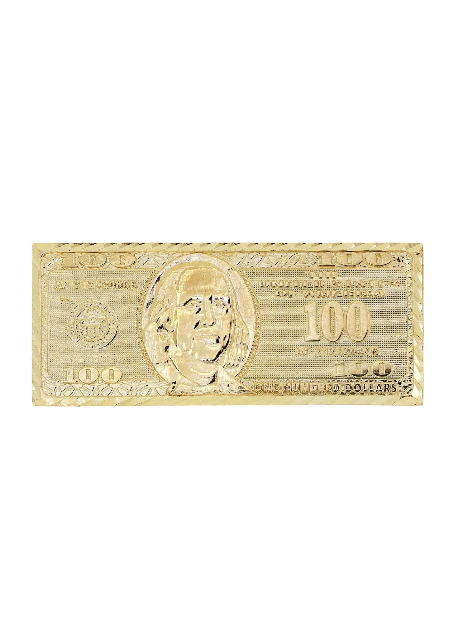Manufacturer 3 $100 Dollor Bill 10K Gold Mens Ring | 6.9 Grams