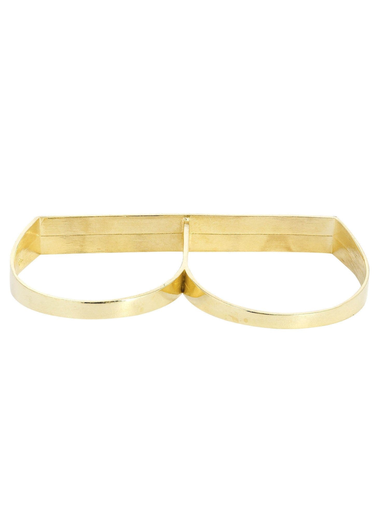 Manufacturer 3 Two Finger 10K Gold Mens Ring | 4.7 Grams