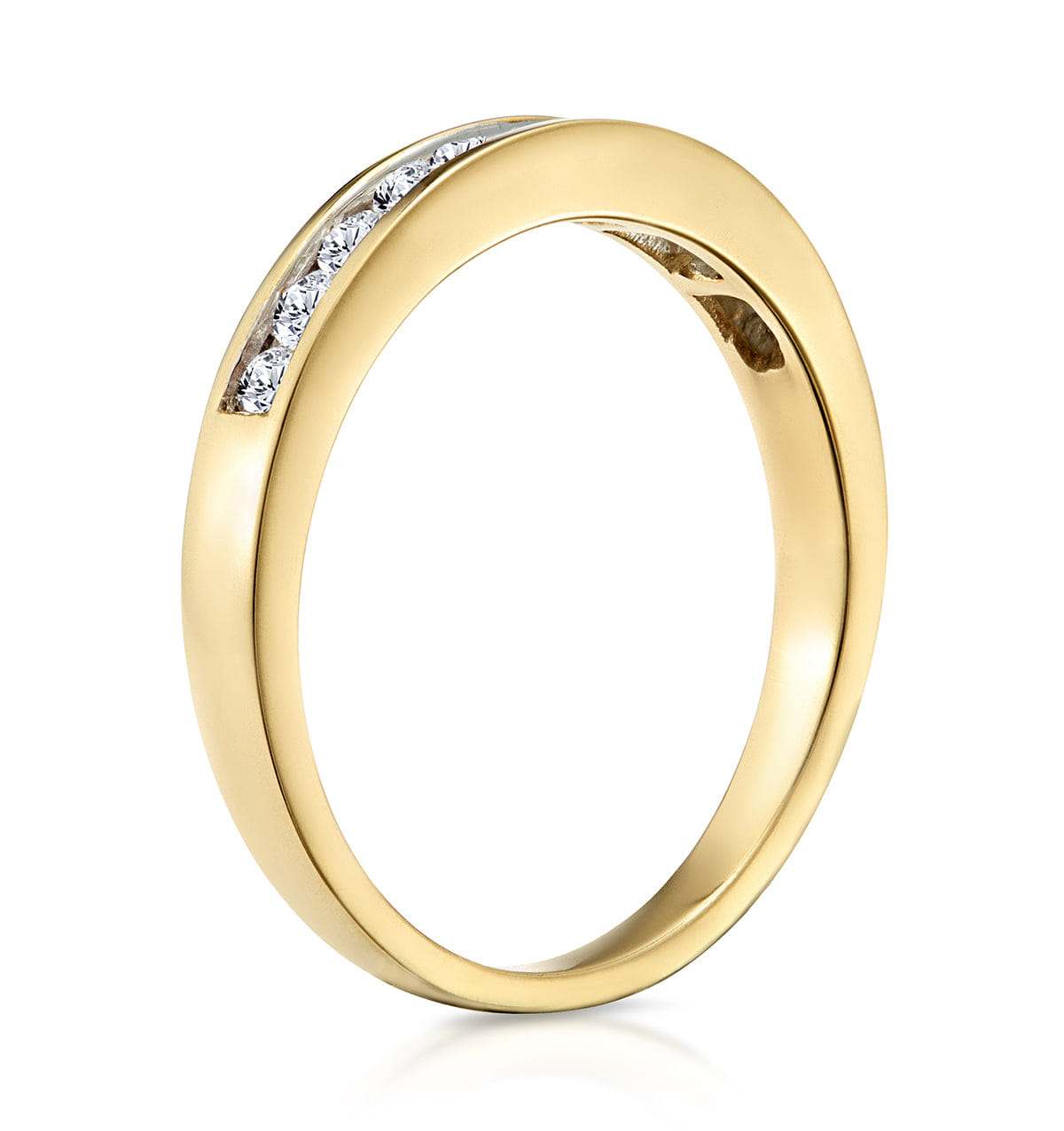 Diamond Rae Half Eternity Ring 0.33CT Diamond 9K Yellow Gold