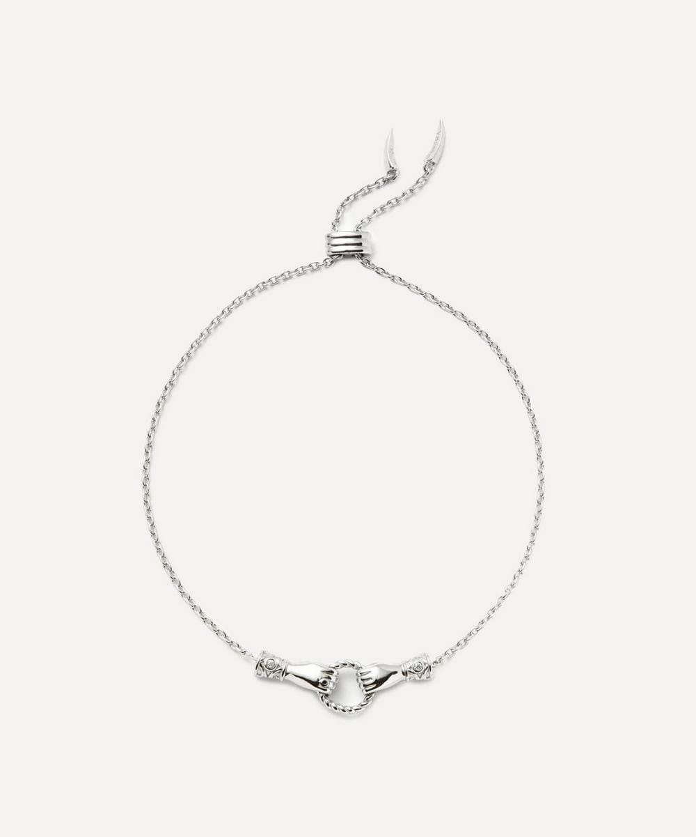 Missoma X Harris Reed Silver - Plated In Good Hands Slider Bracelet