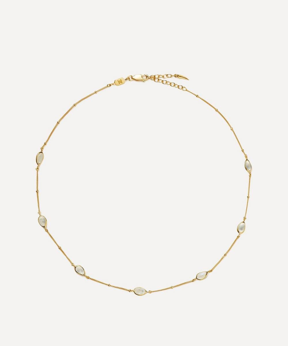 Missoma 18ct Gold - Plated Vermeil Silver Magma Gemstone Choker Necklace