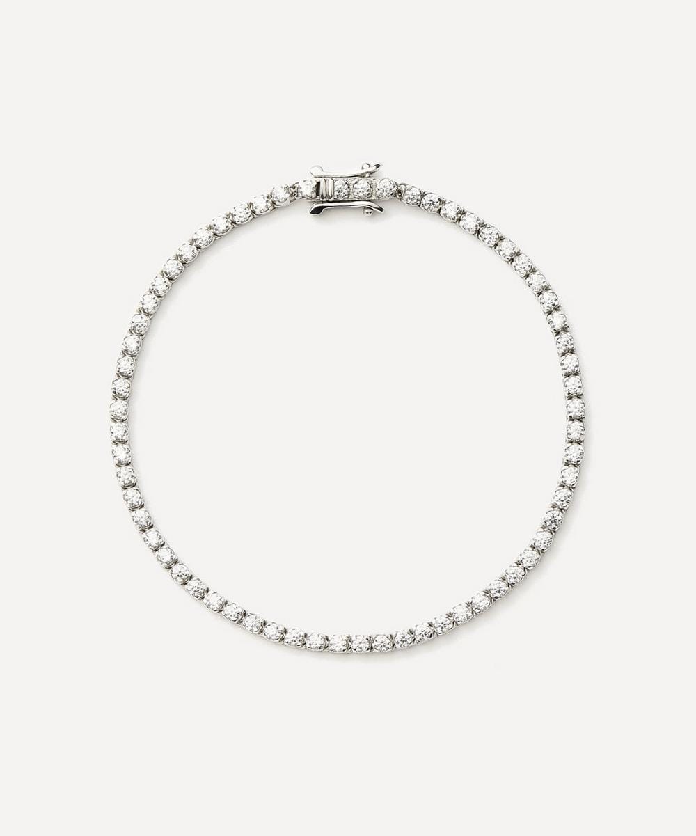 Missoma Rhodium - Plated Classic Tennis Bracelet