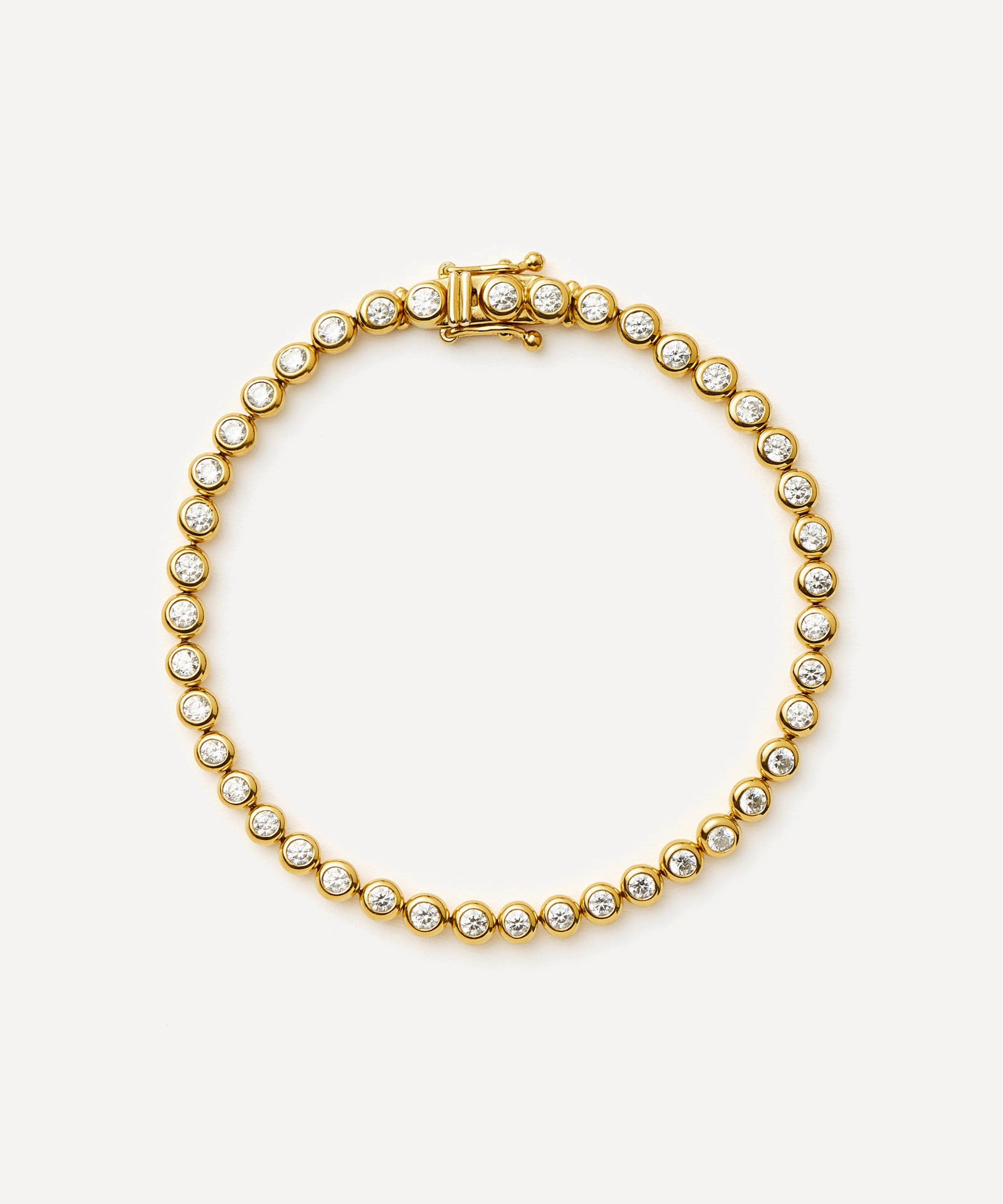 Missoma 18ct Gold - Plated Vermeil Silver Round Tennis Bracelet
