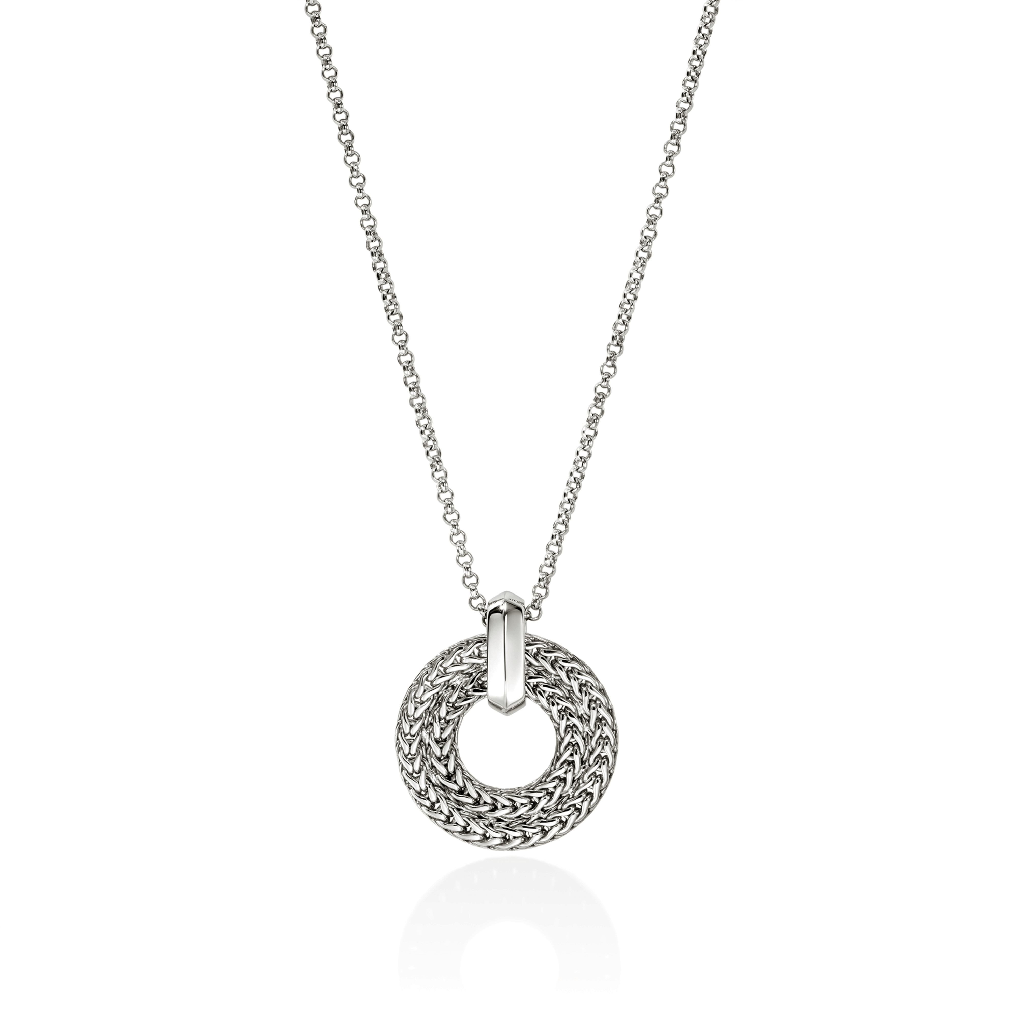 John Hardy Icon Link Sterling Silver Pendant with Diamonds