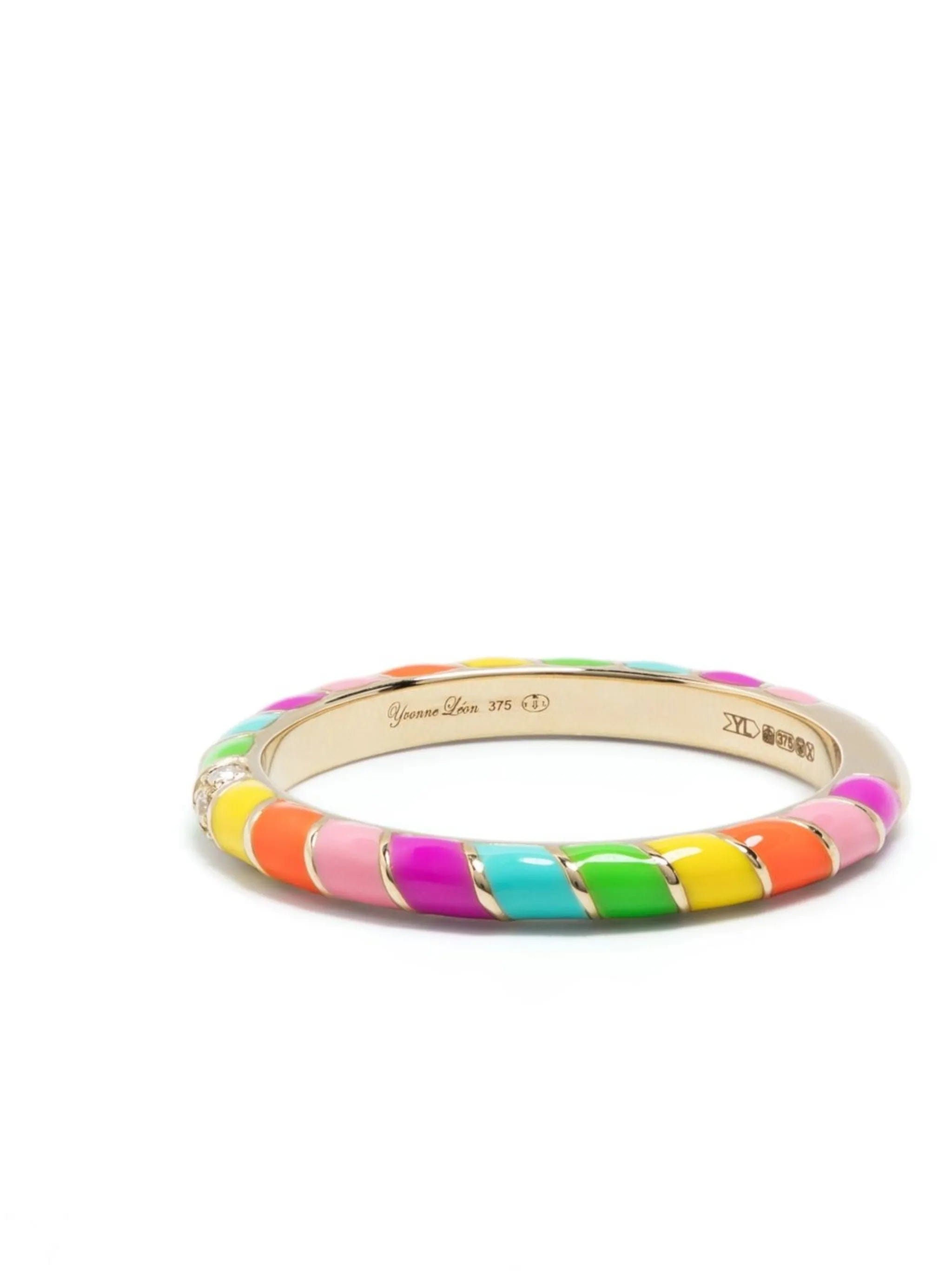 Yvonne Léon 9kt yellow gold Alliance Mini Torsade ring