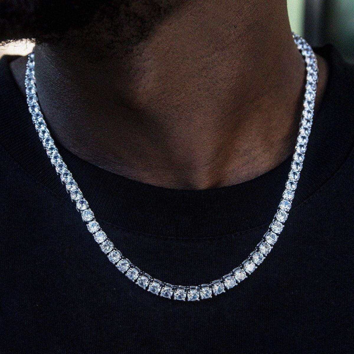 GLD MAS 5 mm Diamond Tennis Necklace