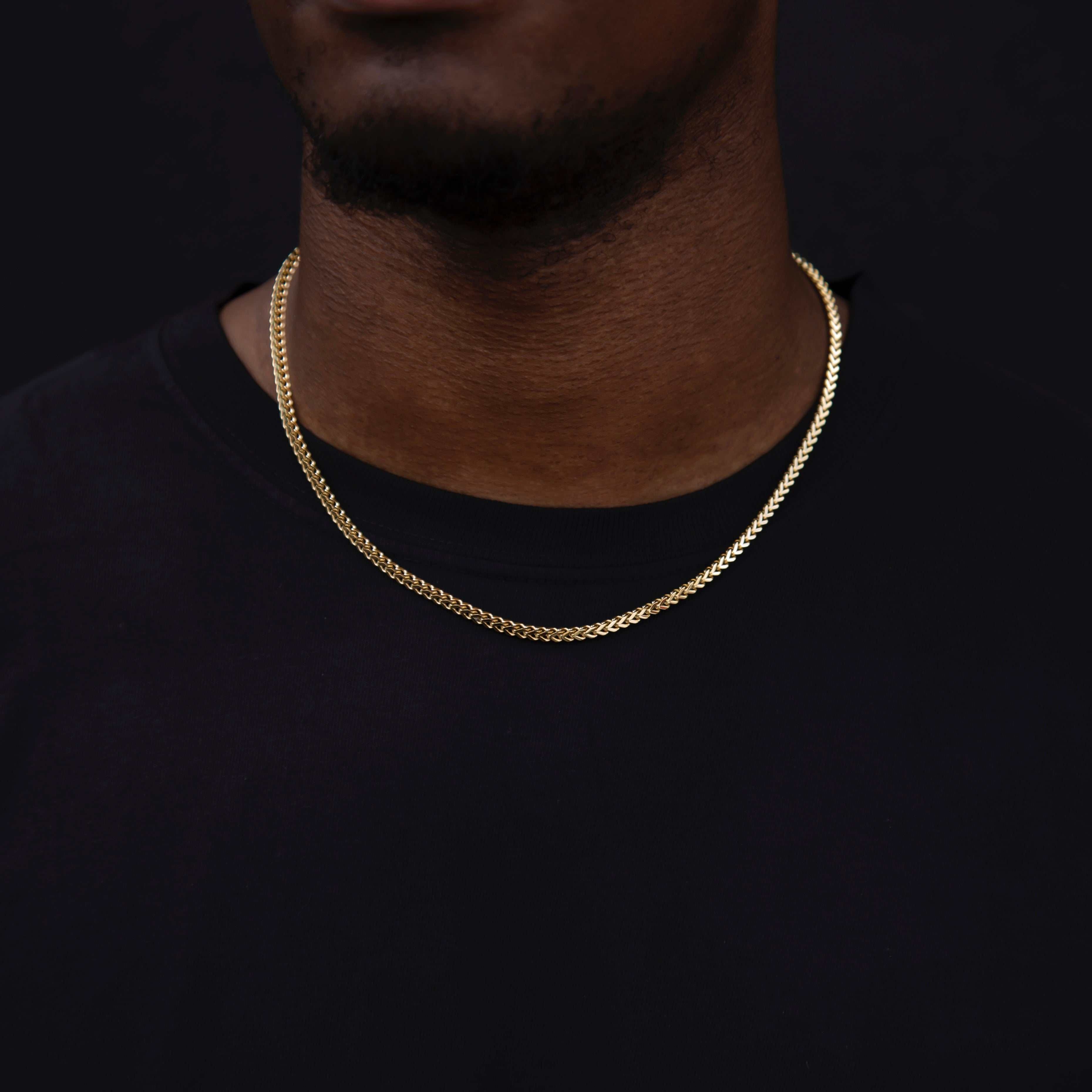GLD Pendants 3 mm Franco Chain