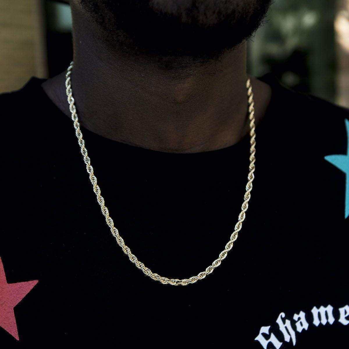 GLD Pendants 4 mm Rope Chain