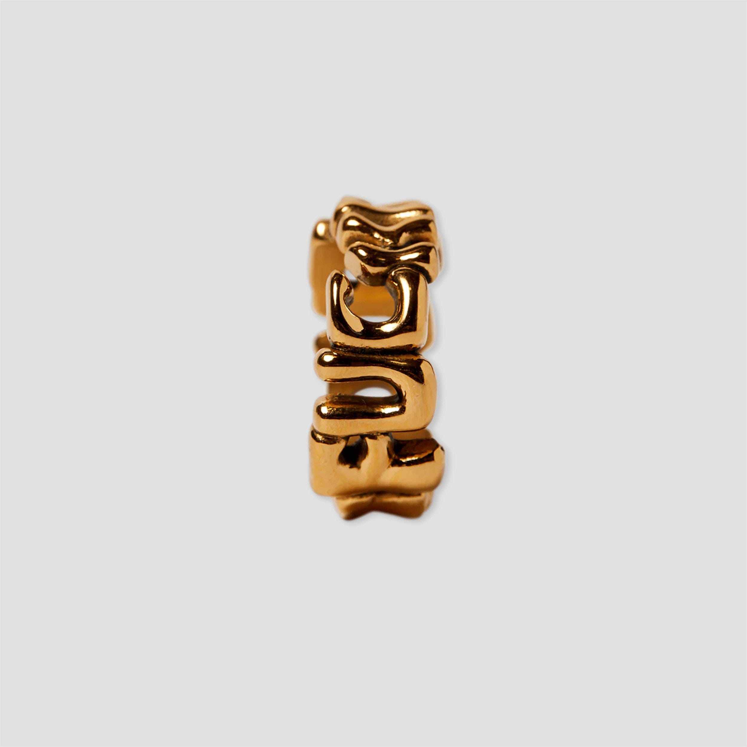 HUF Fuck It Warped Ring Gold