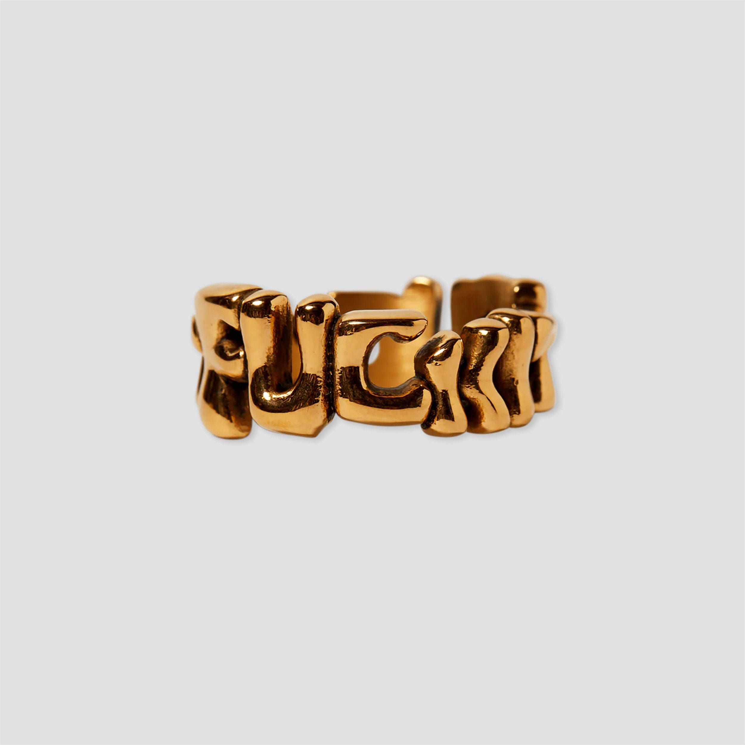 HUF Fuck It Warped Ring Gold