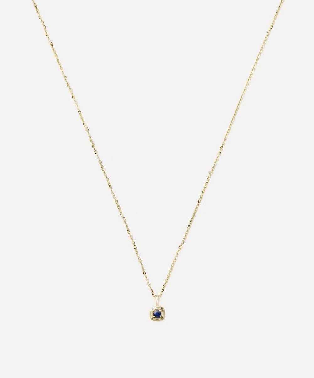 Missoma 14ct Gold Fine September Birthstone Pendant Necklace