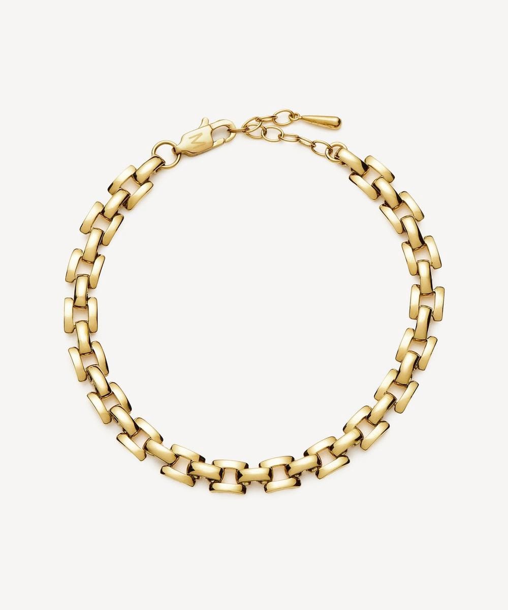 Missoma 18ct Gold - Plated Timepiece Link Chain Bracelet