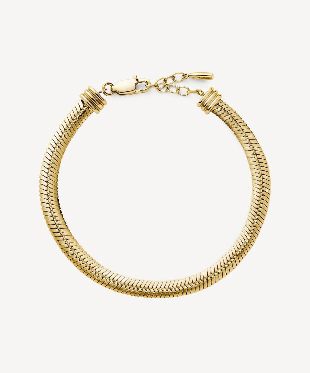 Missoma 18ct Gold - Plated Wide Snake Chain Bracelet