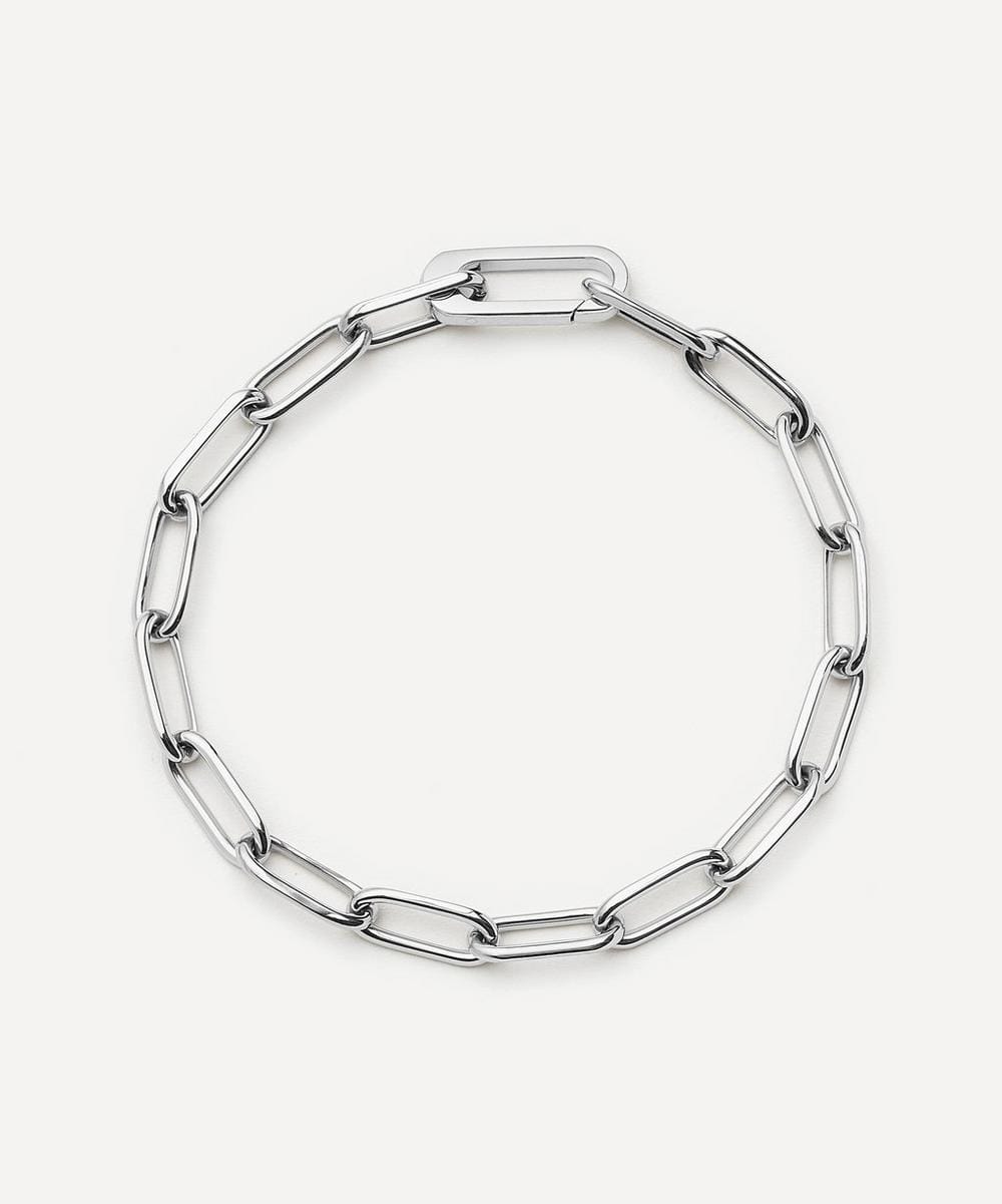 Missoma Platinum - Plated Classic Paperclip Chain Bracelet